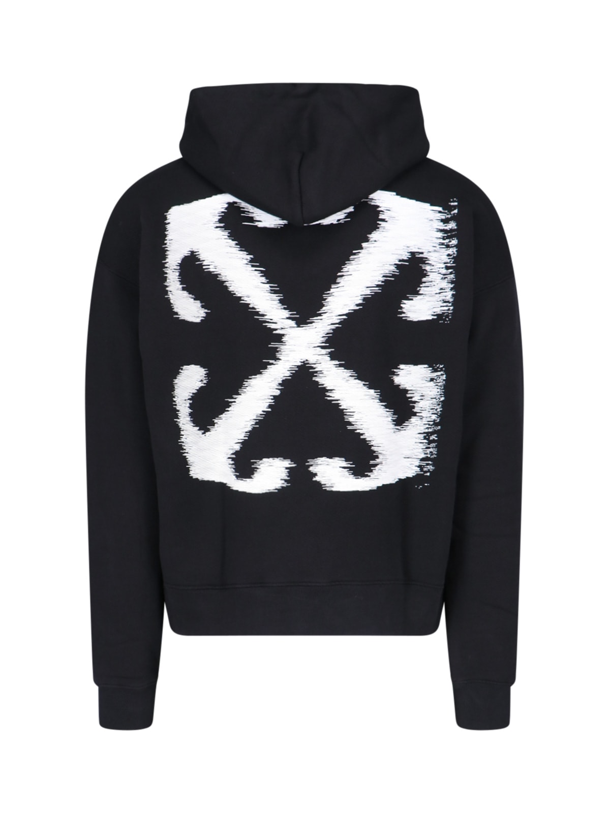 Shop Off-white Windy Arrow Logo Hoodie In Black