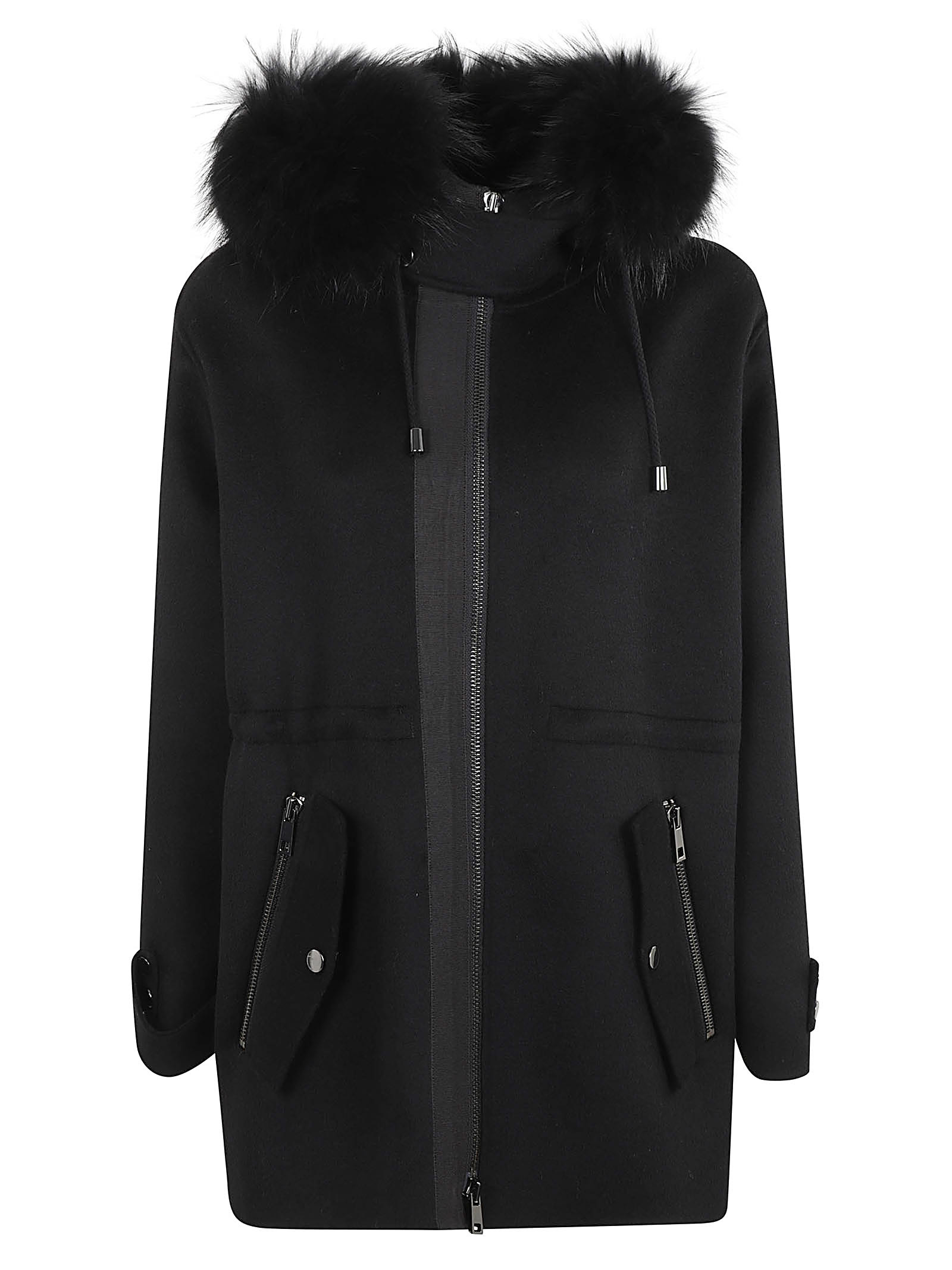 Shop P.a.r.o.s.h Leak24 Parka In Nero