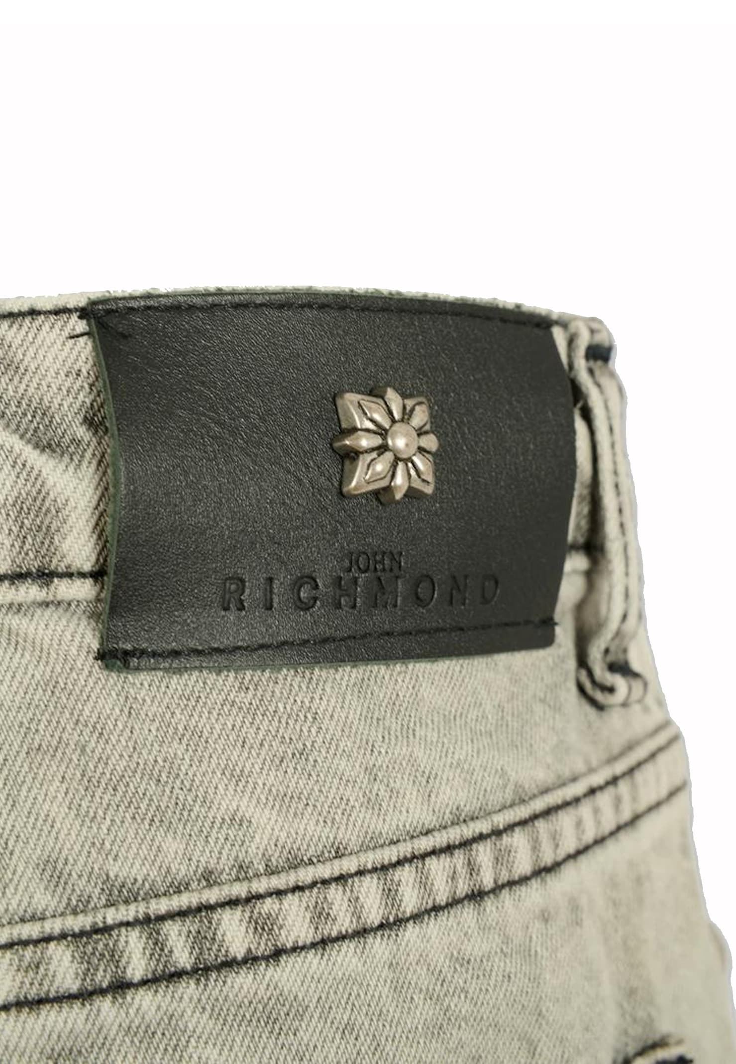 Richmond Grey Jeans For Boy With Logo In Gray