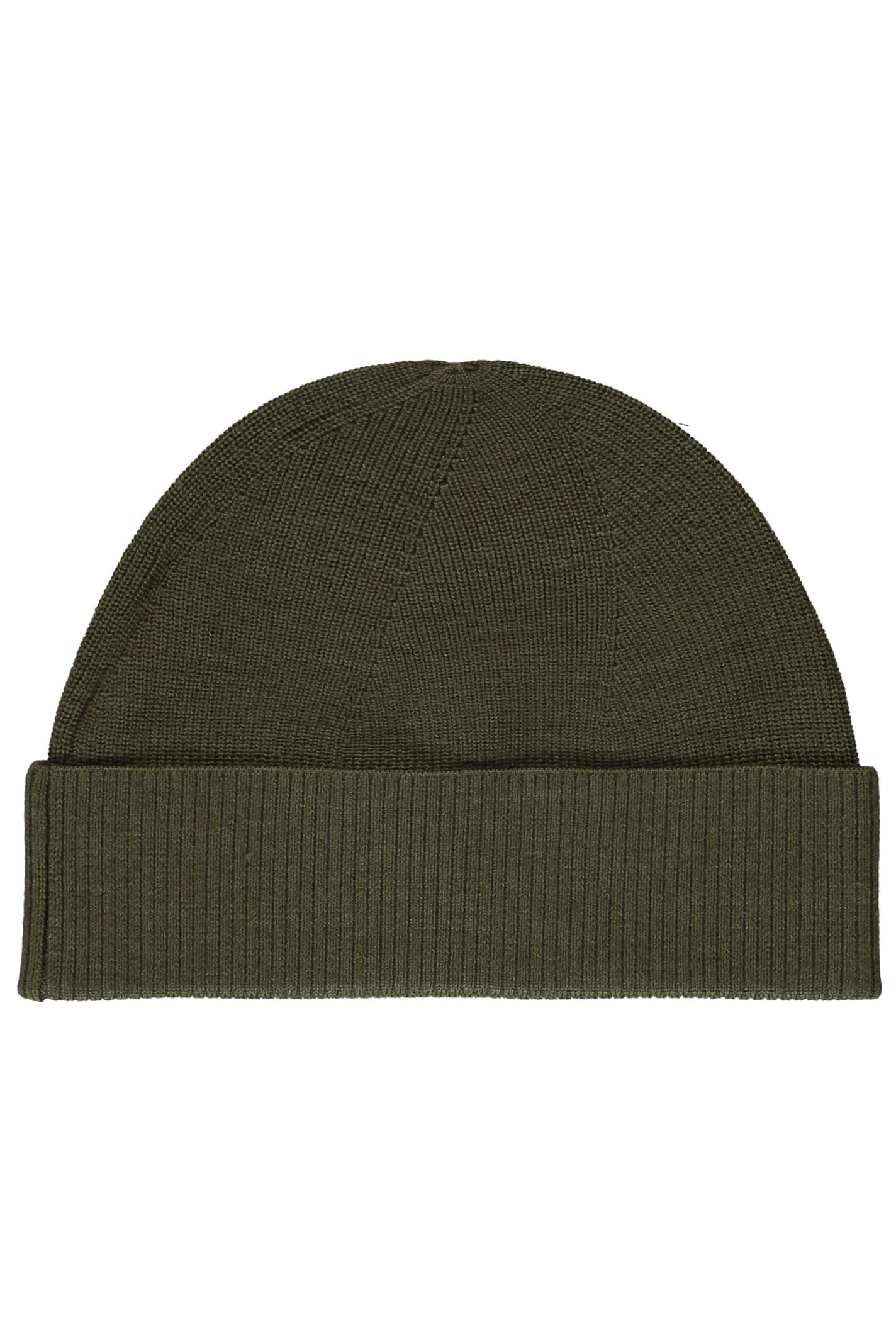 Shop Parajumpers Ribbed Knit Beanie In Green