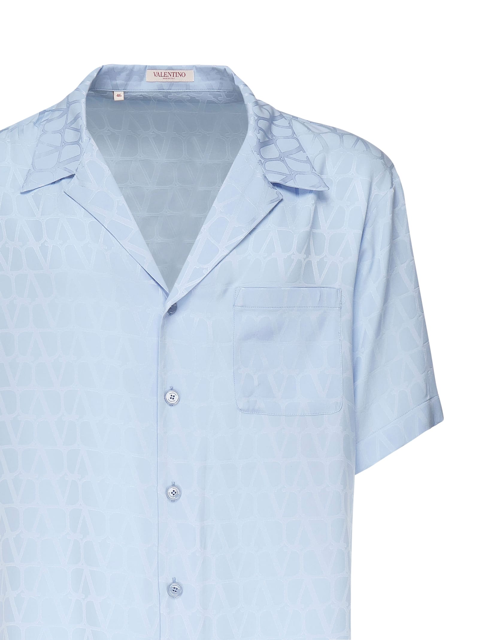 Valentino Toile Iconographe-jacquard Silk Shirt