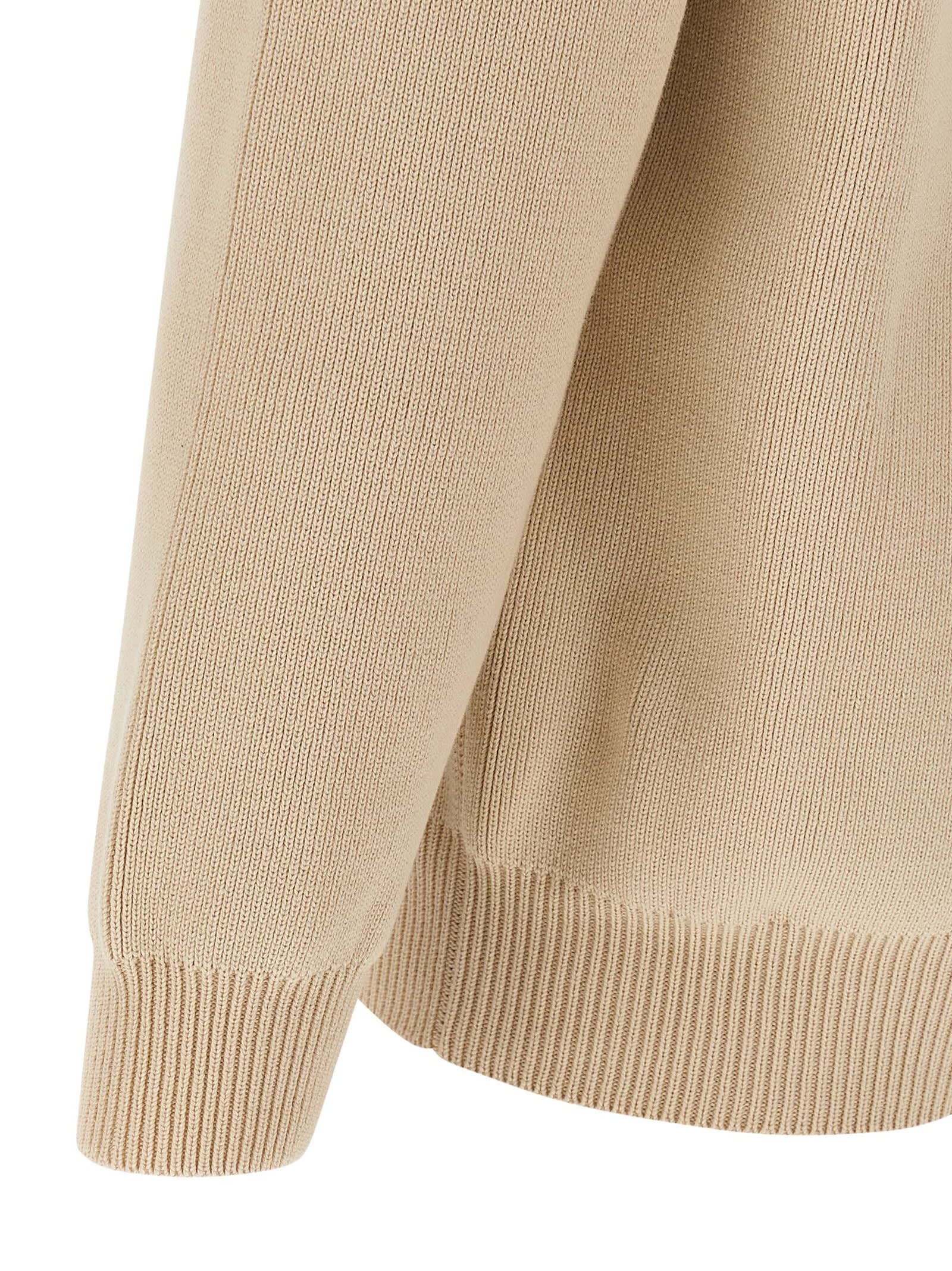 Golden Goose Beige Darryl Textured Cardigan Sweater In Nude
