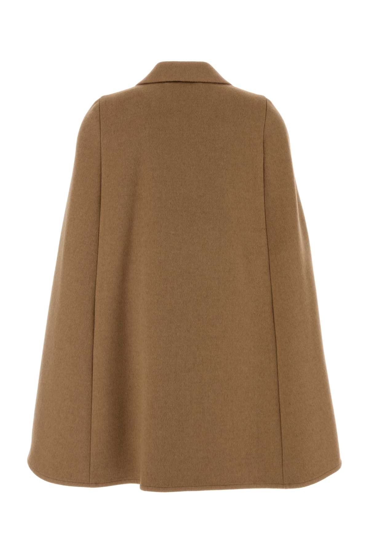 Max Mara Camel Pordoi Cape In Brown