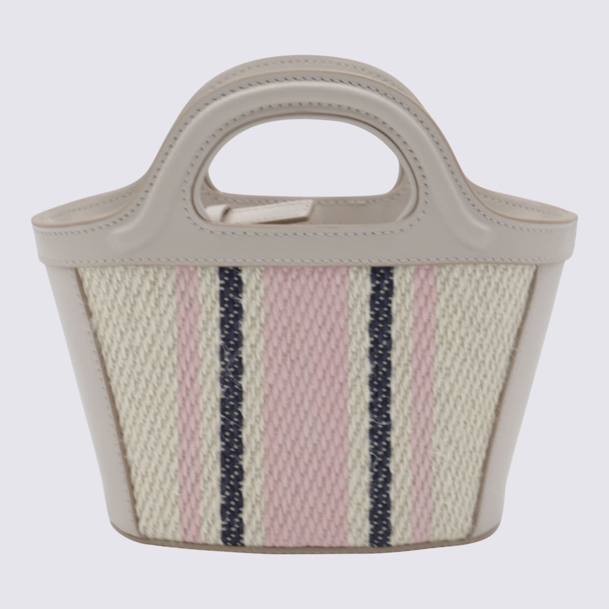 Marni Tropicalia Micro Mini Bag In Silk White/macaroon/blue China