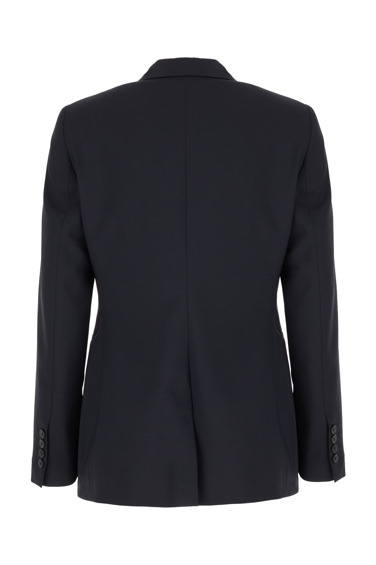 Shop Pt Torino Navy Blue Stretch Wool Blazer