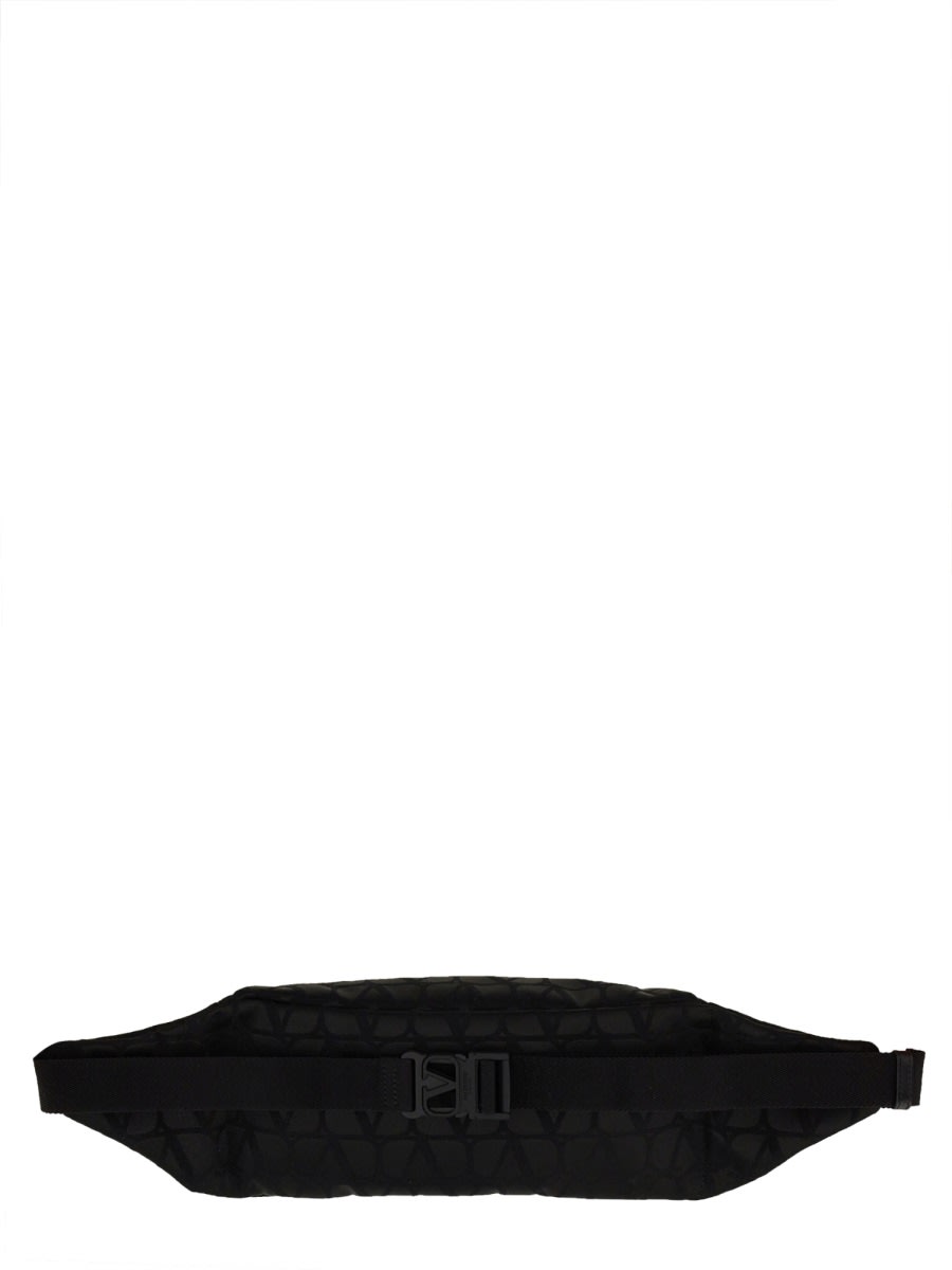 Shop Valentino Pouch Iconographe In Black