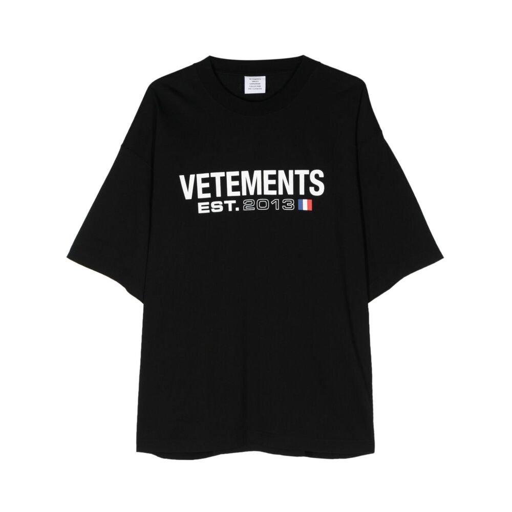 vetements logo printed oversized t-shirt