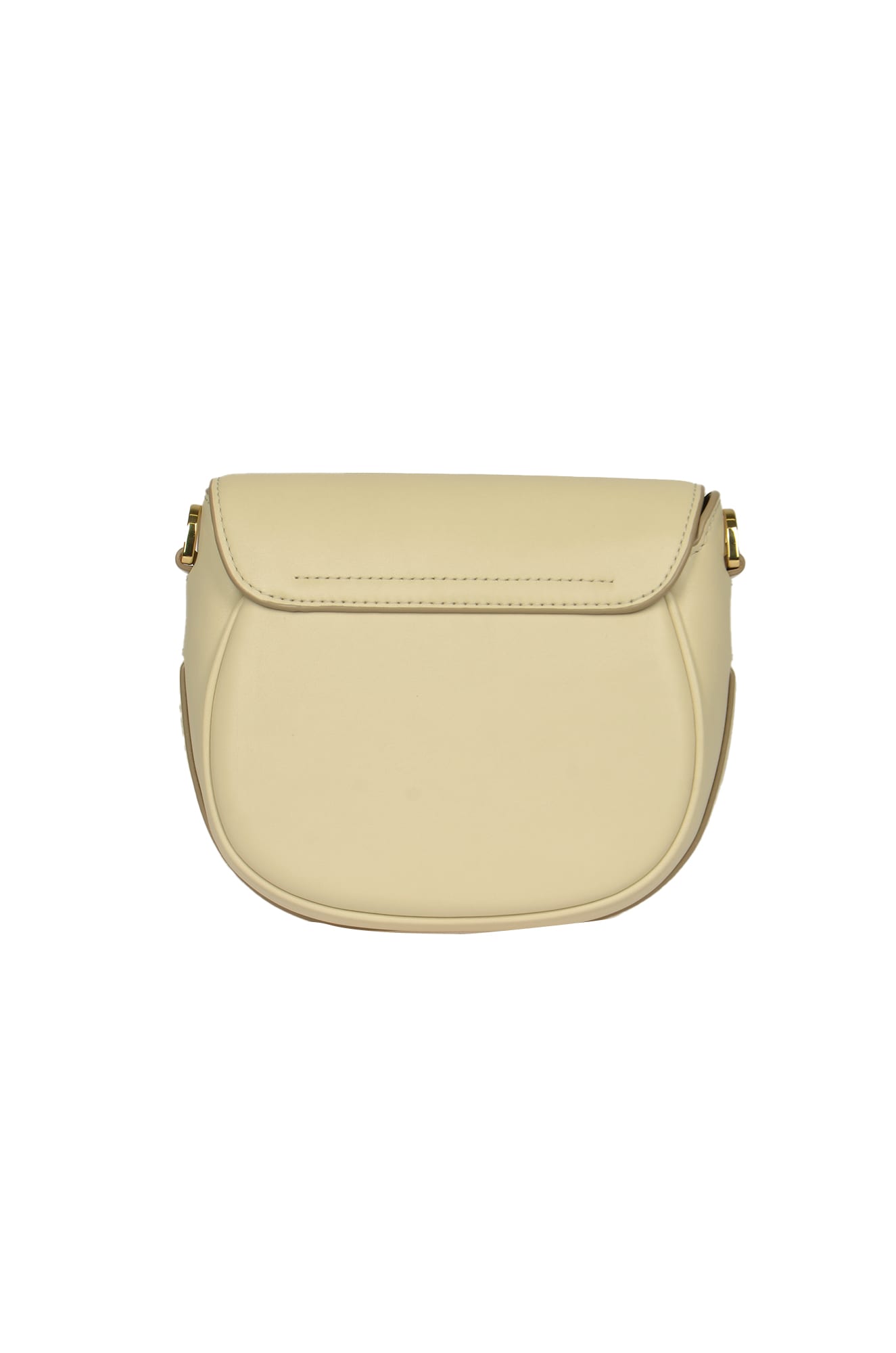 Shop Marc Jacobs Logo Flap Shoulder Bag In Cloud/white