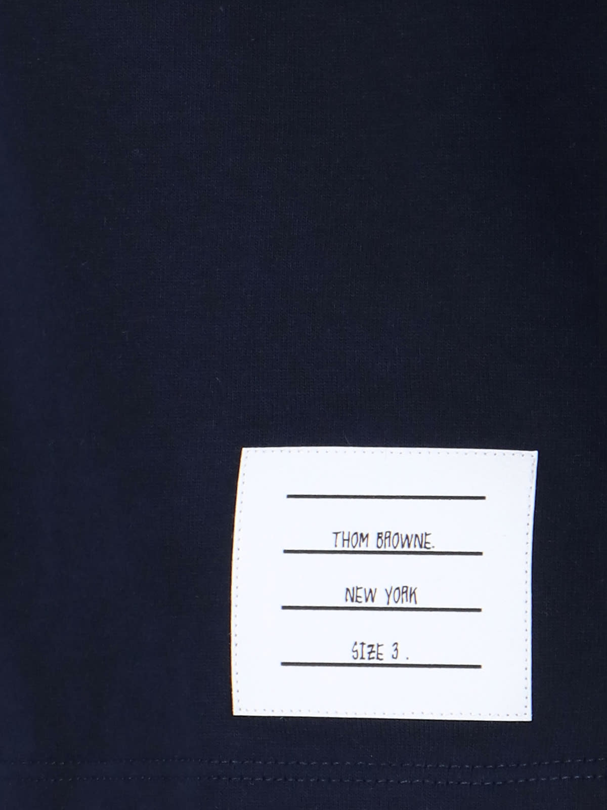 Shop Thom Browne Tricolor Detail T-shirt In Blue