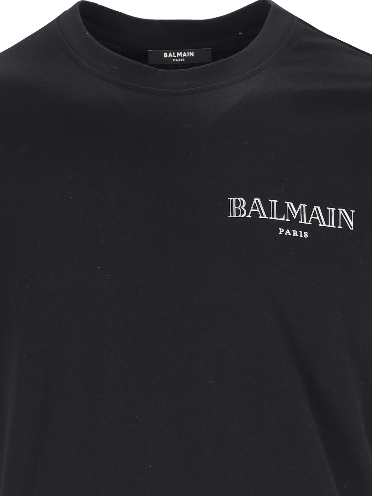 Shop Balmain Vintage Logo T-shirt In Black