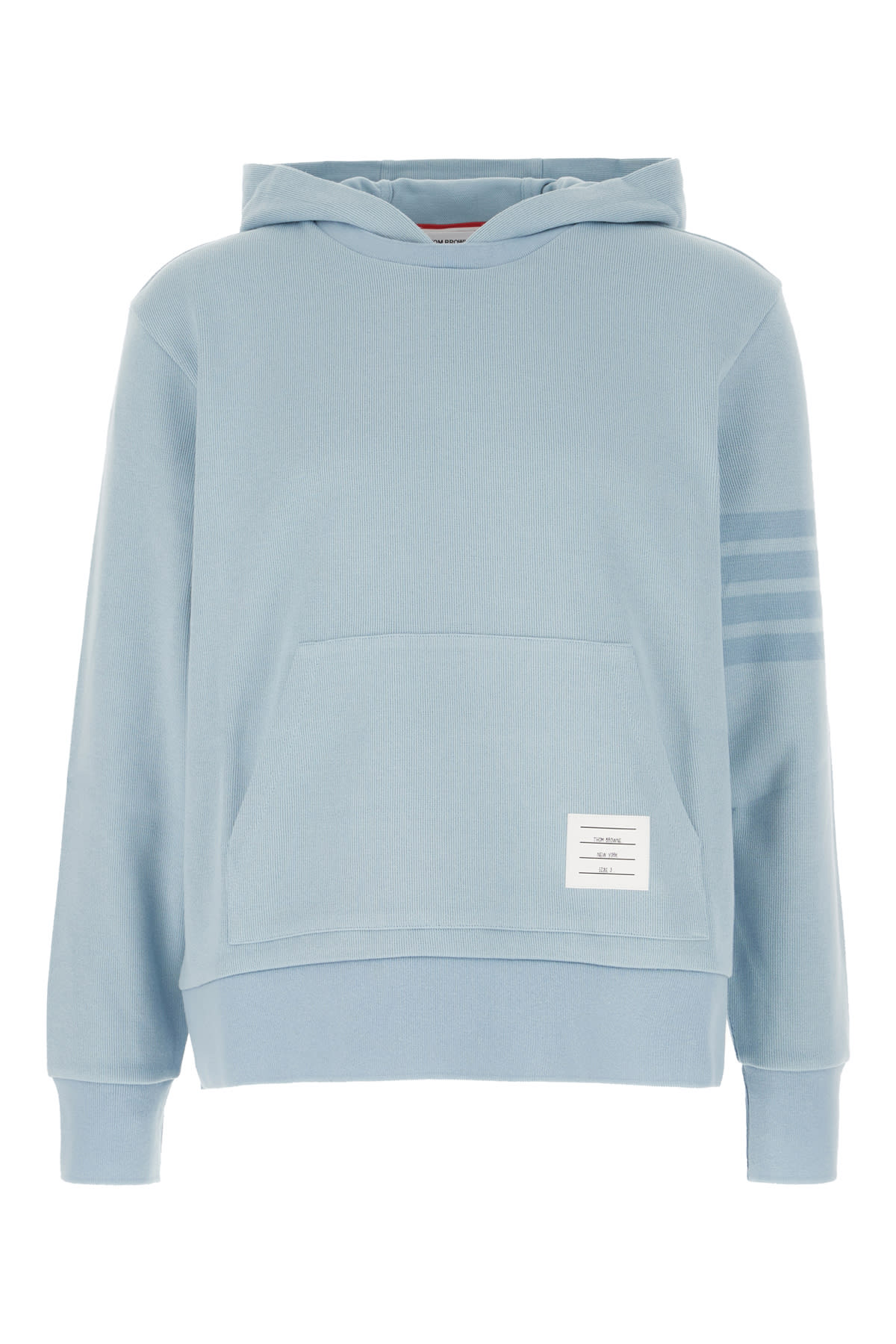 Thom Browne Light Blue Cotton Sweatshirt