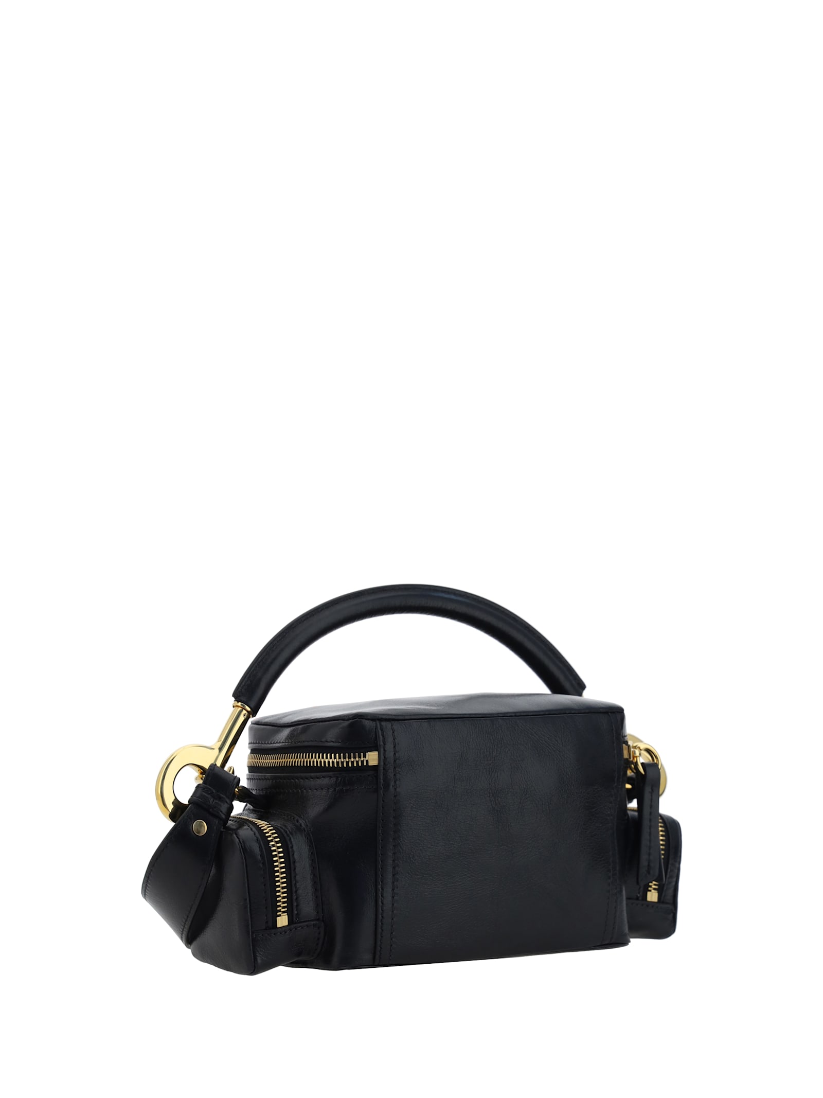 Shop Chloé Camera Handbag In Black