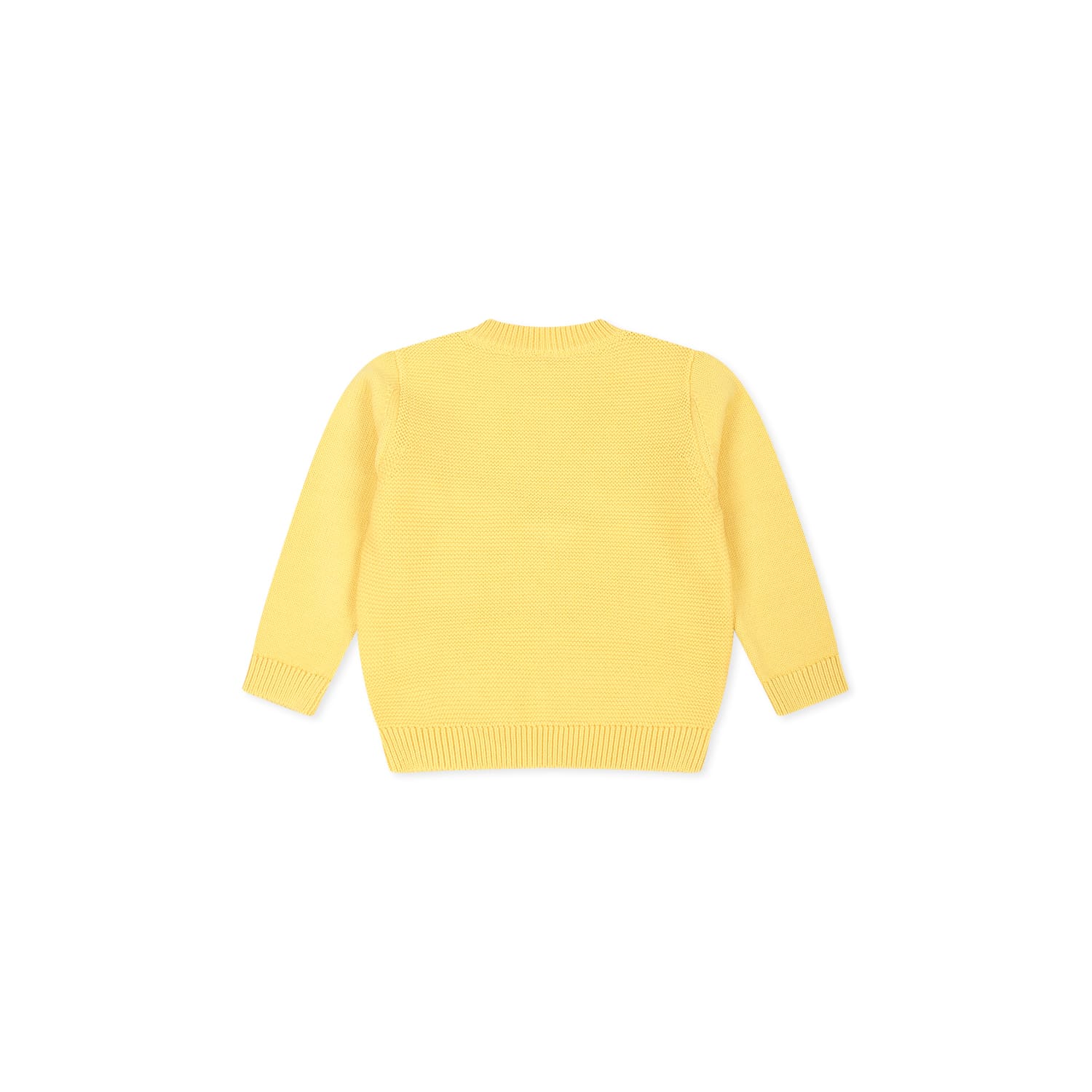 Stella Mccartney Yellow Sweater For Baby Boy With Chick In Yellow