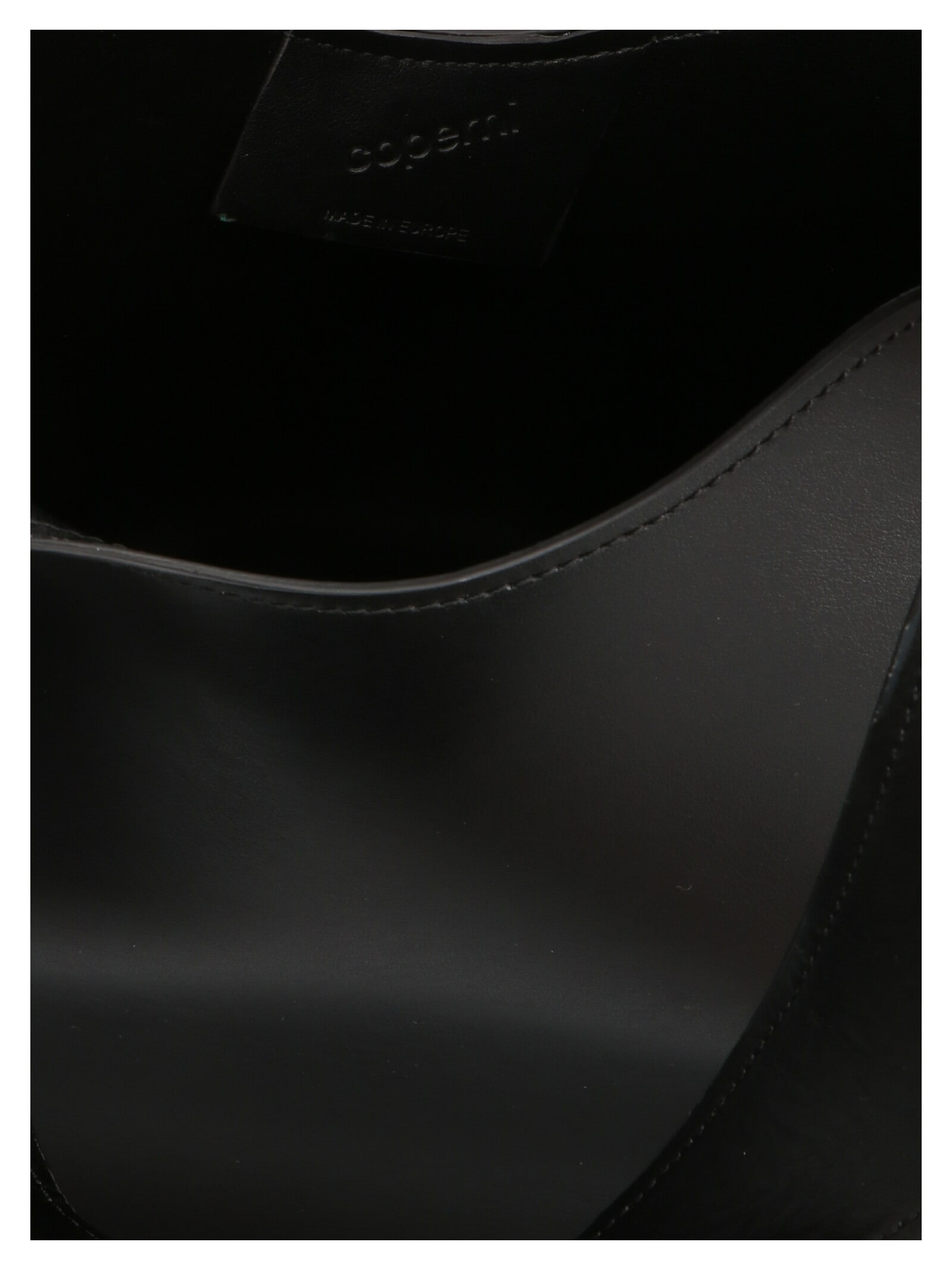 Coperni Heart-shaped Black Bag With Adjustable Shoulder Strap In Black