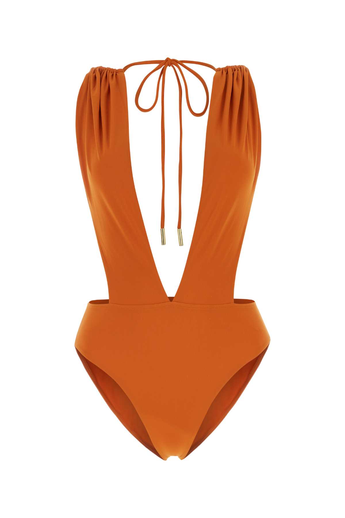 Saint Laurent Orange Stretch Nylon Swimsuit
