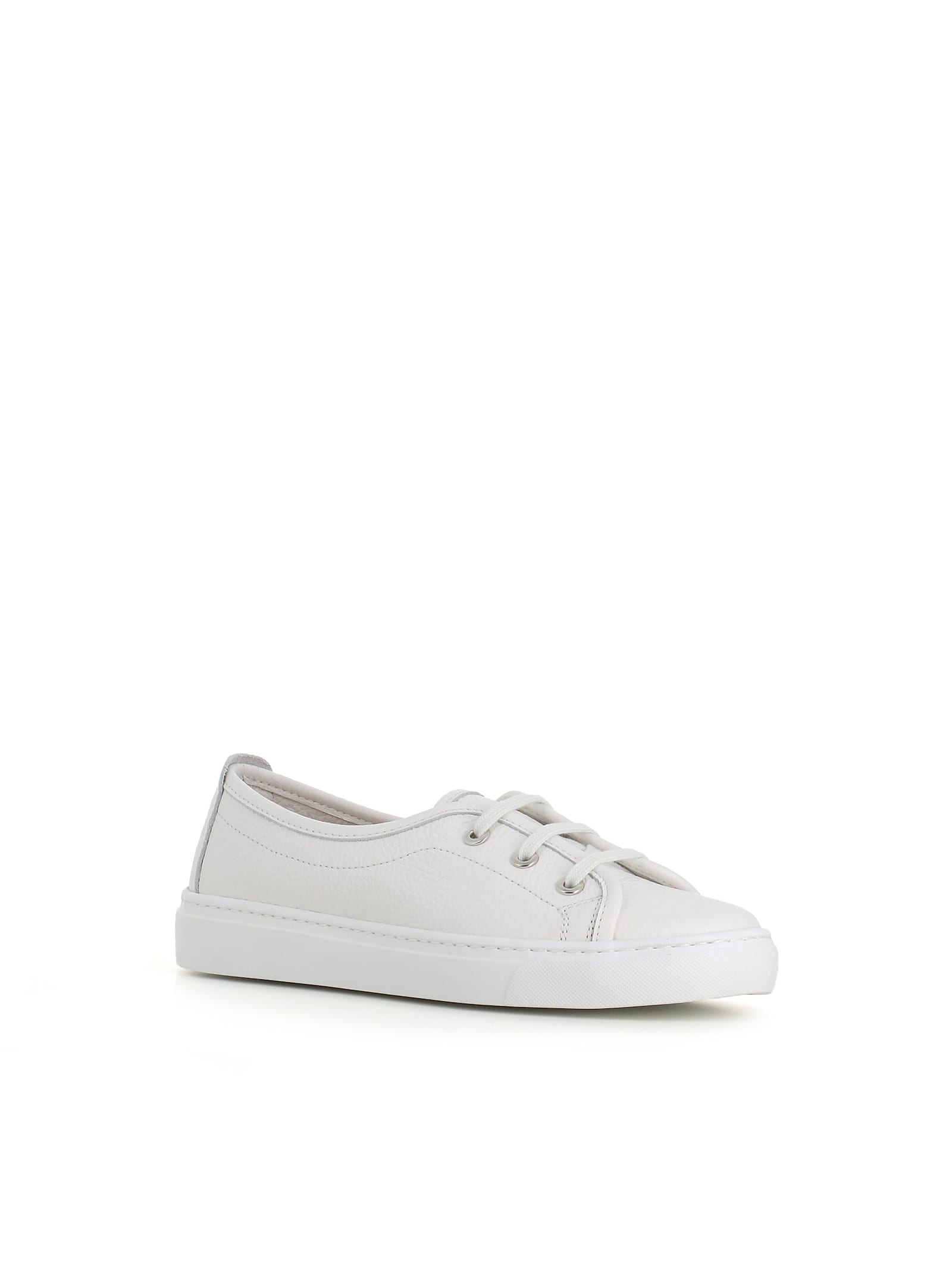 Henderson Baracco Faux Lace-up Design Sneakers In White