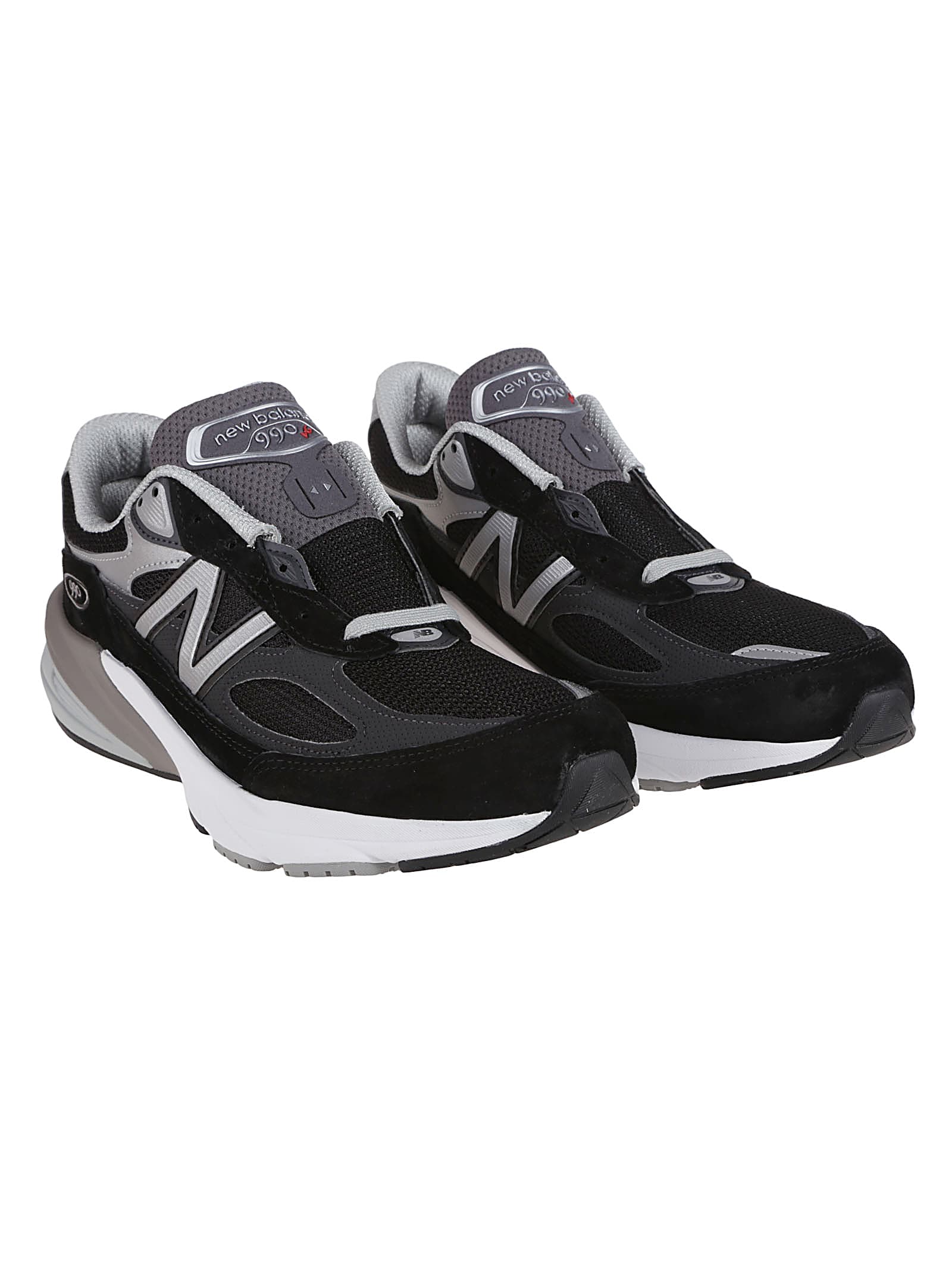 New Balance Mesh Upper Sneakers Contrast Midsole In Black