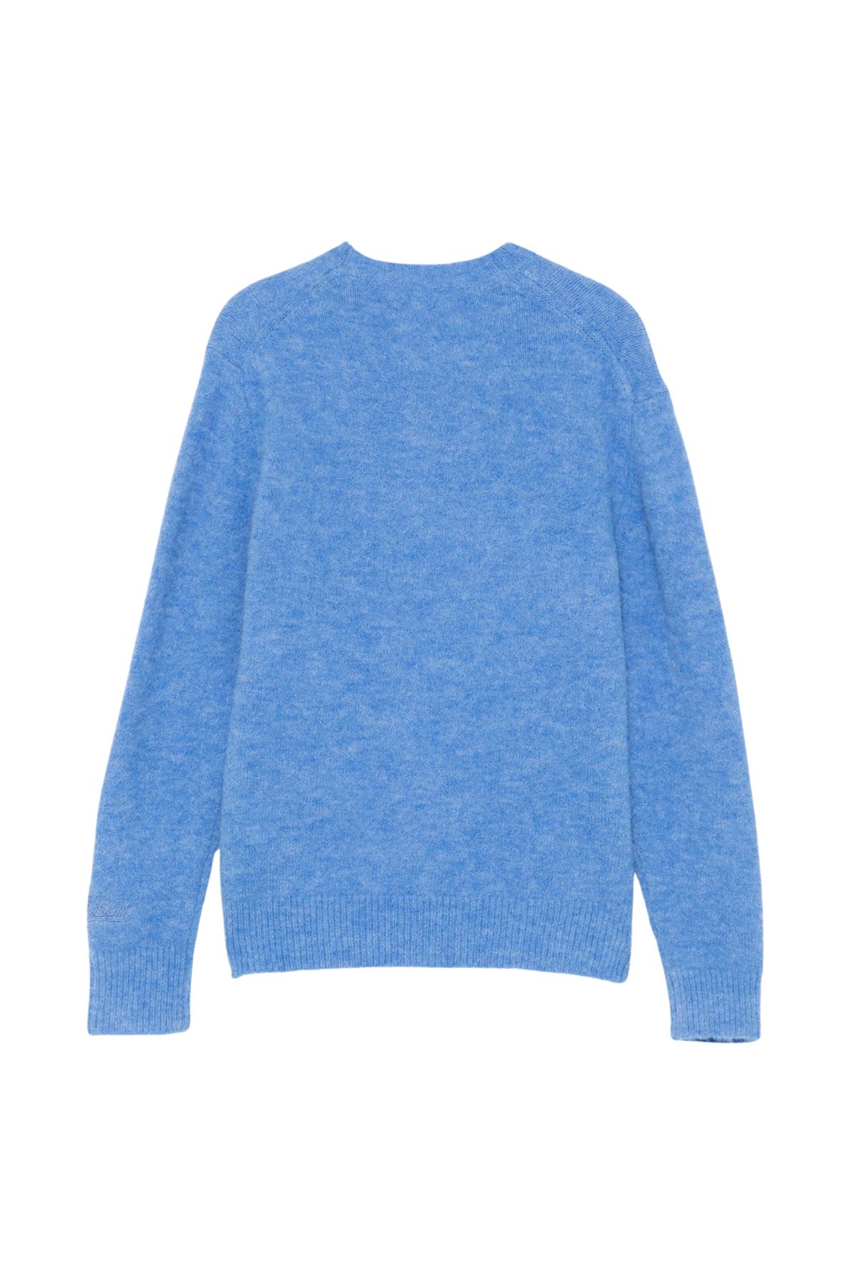 Shop Mc2 Saint Barth Crewneck Jacquard Sweater