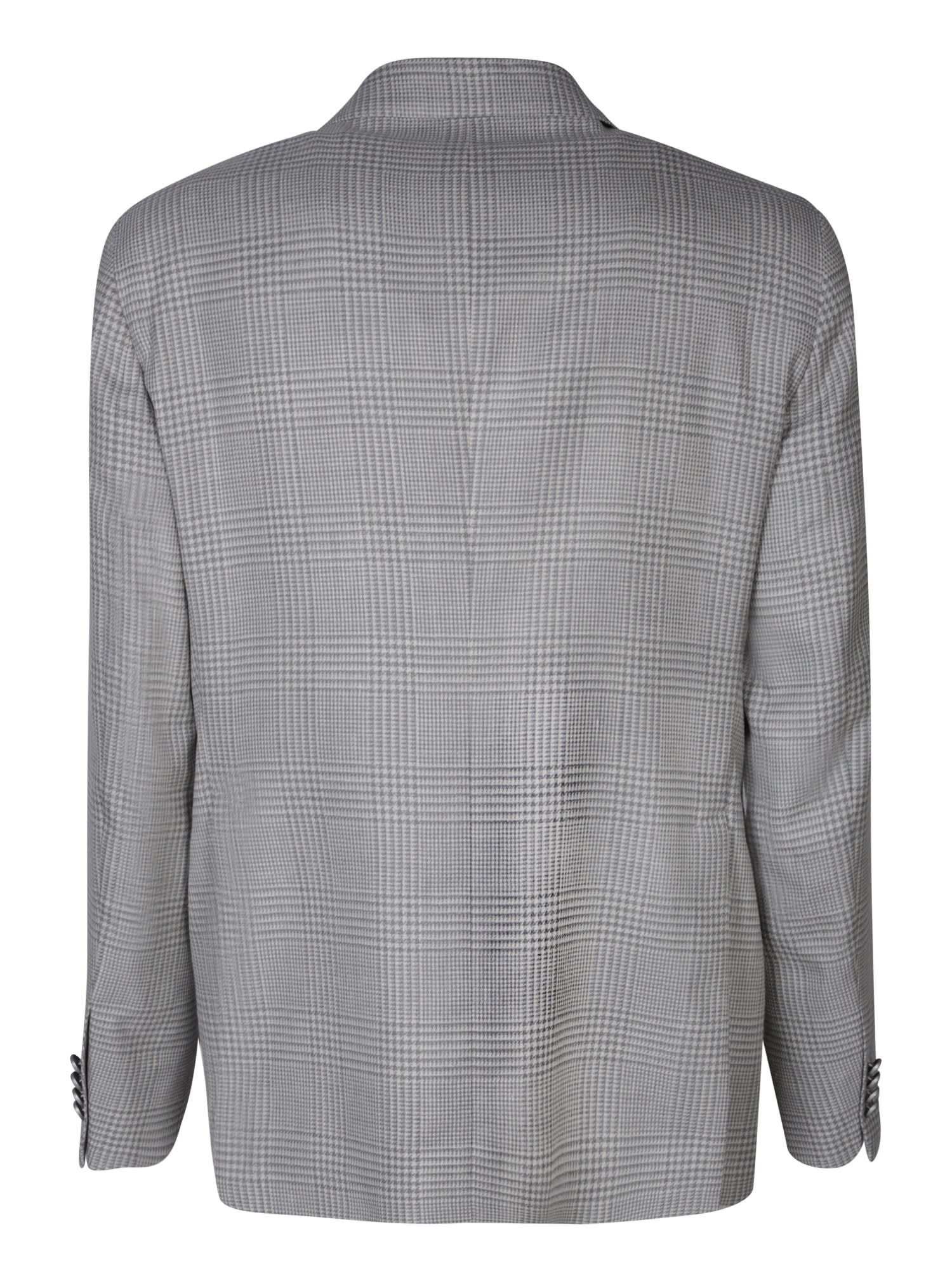 Shop Tagliatore Vesuvio White/grey Jacket