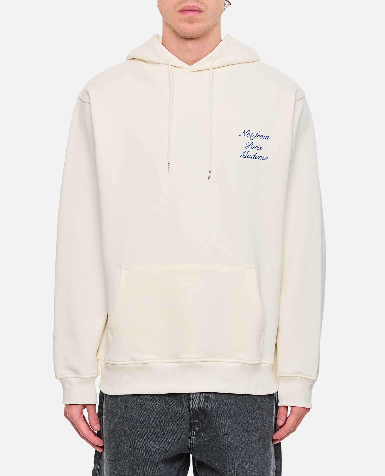 Cursive Slogan Hoodie