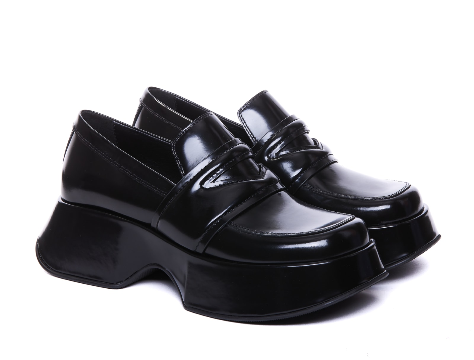 Shop Vic Matie Loafers In Black