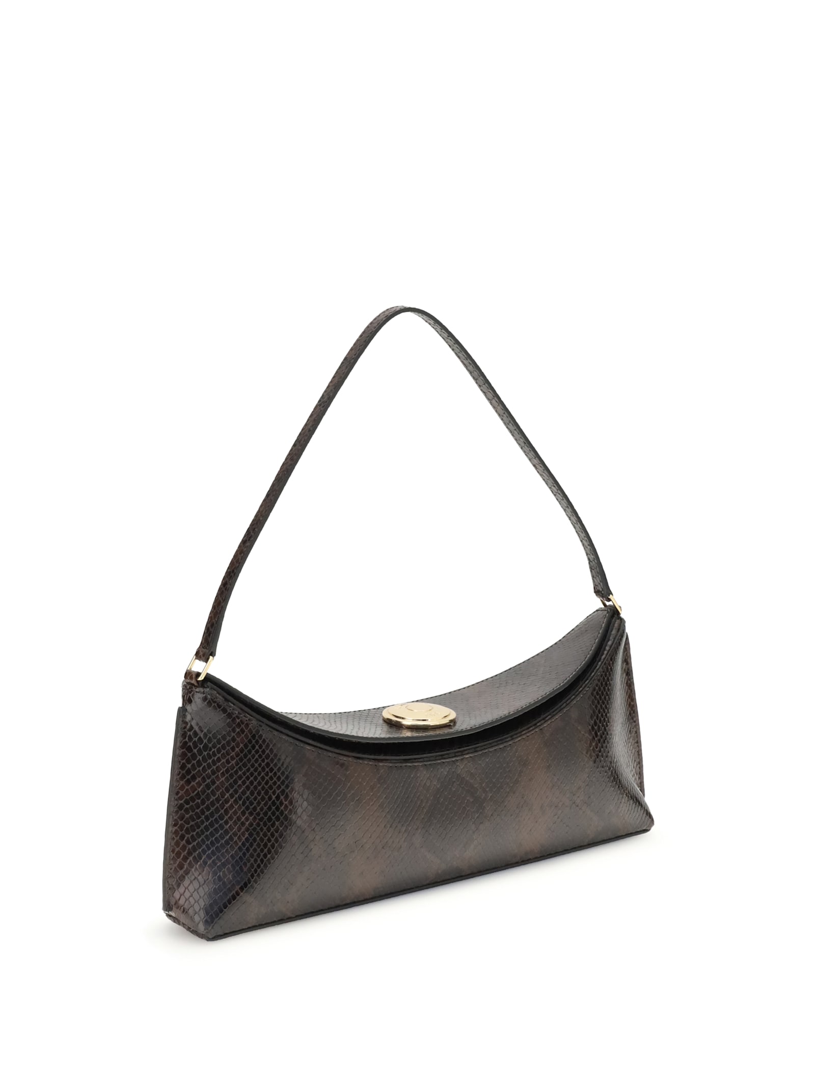 Jacquemus Le Calisson Crocodile-effect Leather Shoulder Bag In Multi
