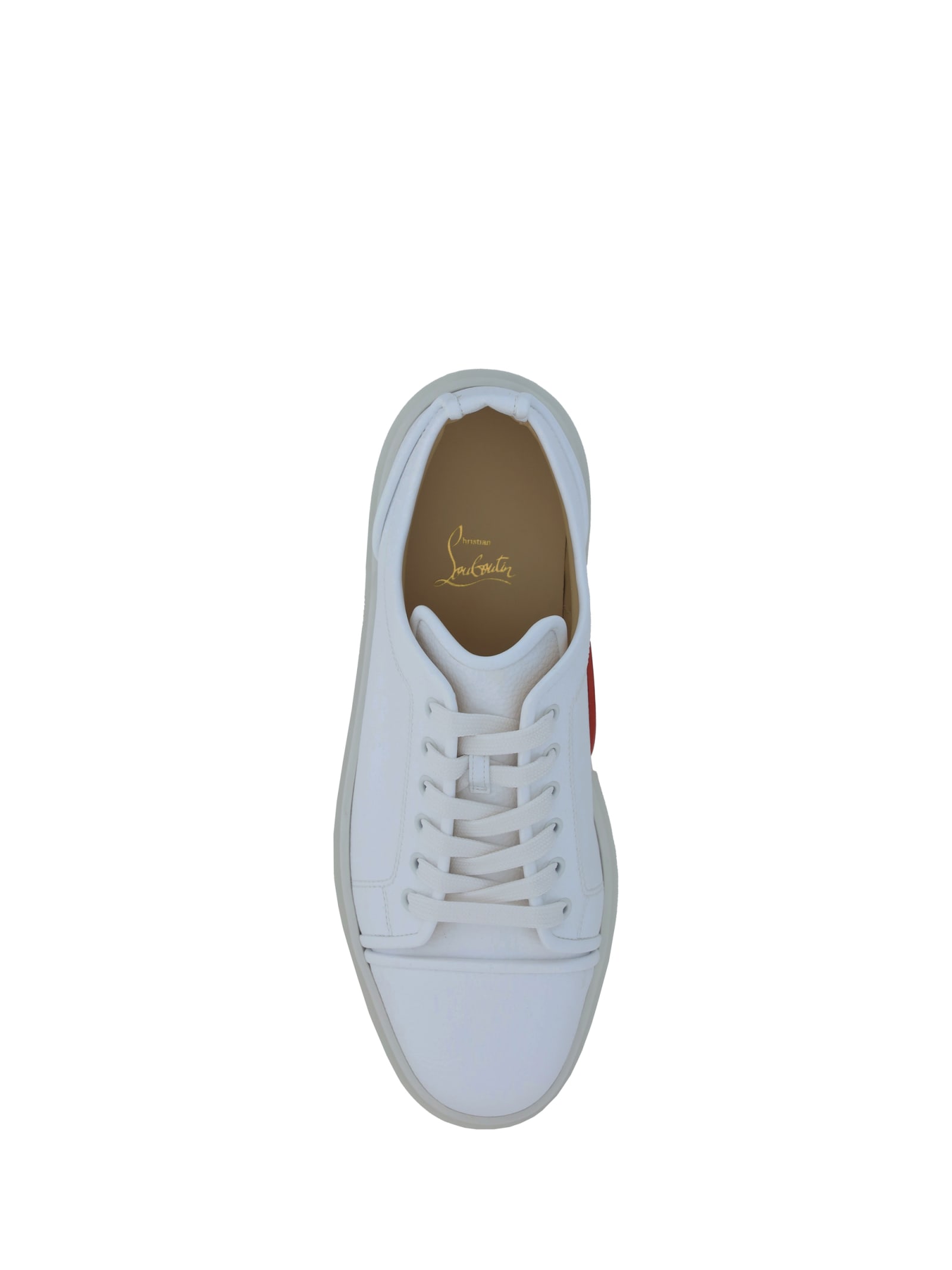 Shop Christian Louboutin Adolon Kunior Sneakers In White