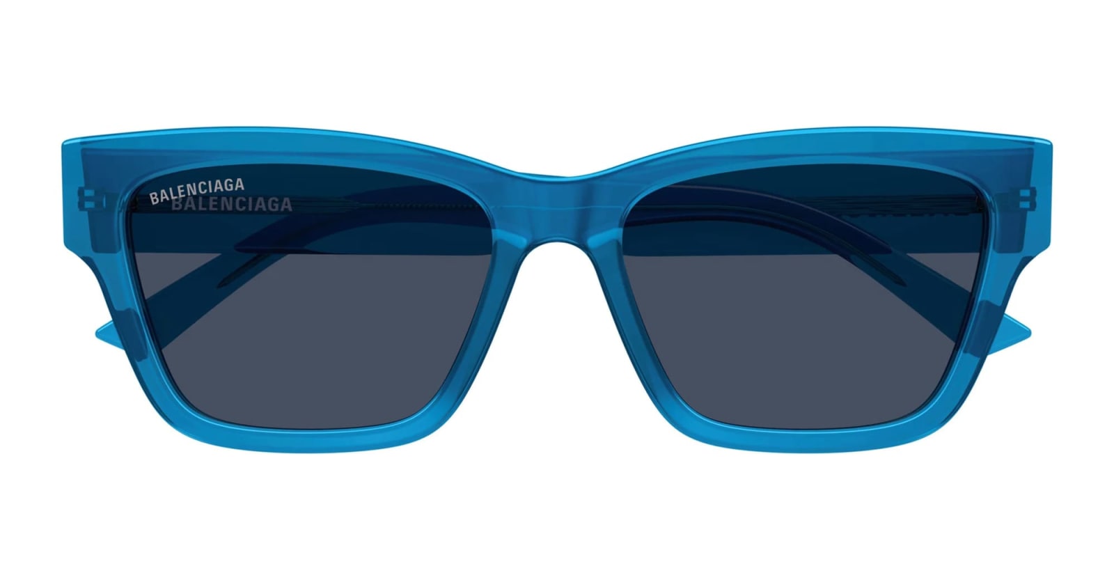 Shop Balenciaga Bb0307sa-004 - Electric Blue Sunglasses In Grey