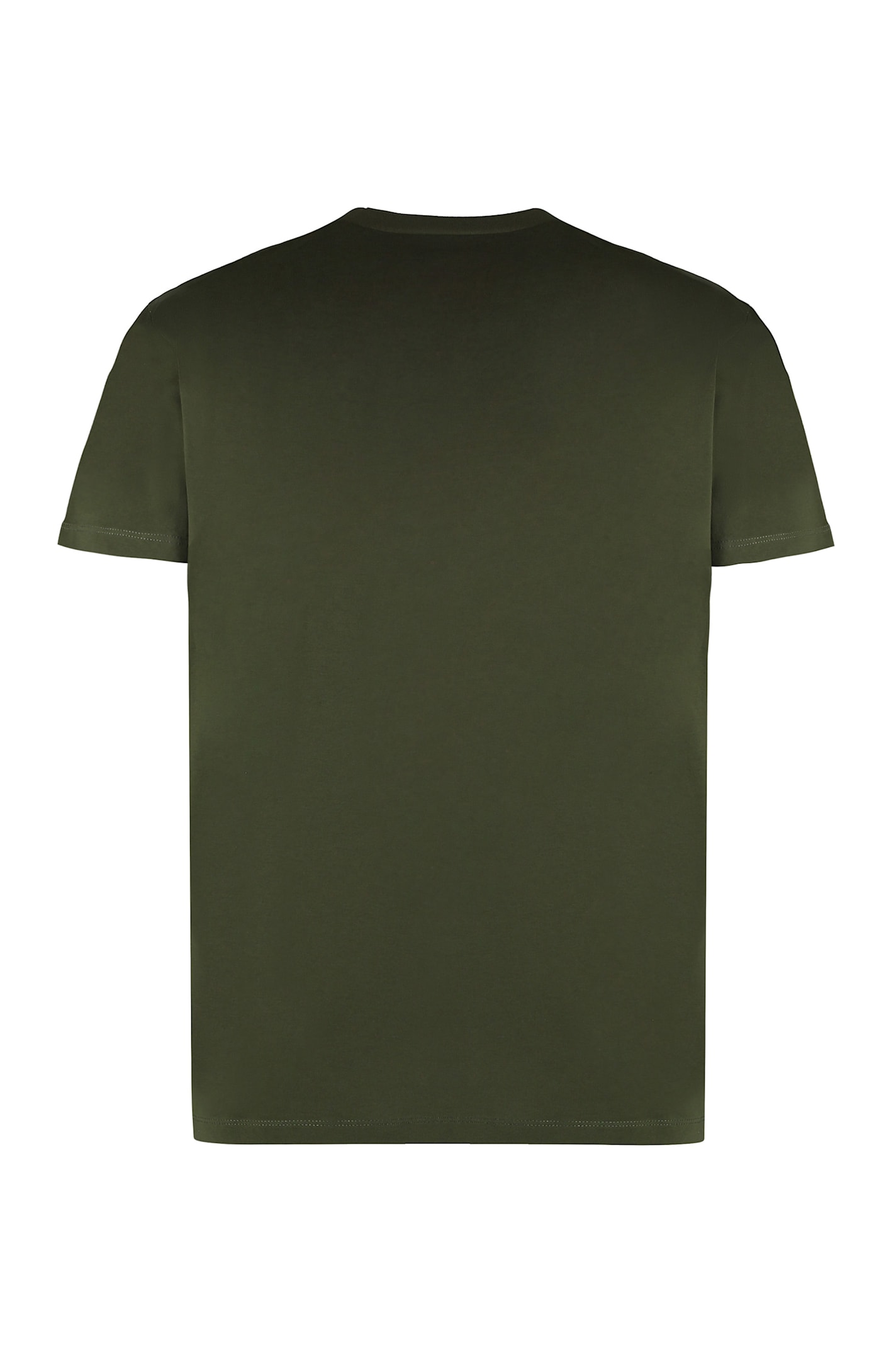 Shop Dsquared2 Cotton Crew-neck T-shirt In Verde