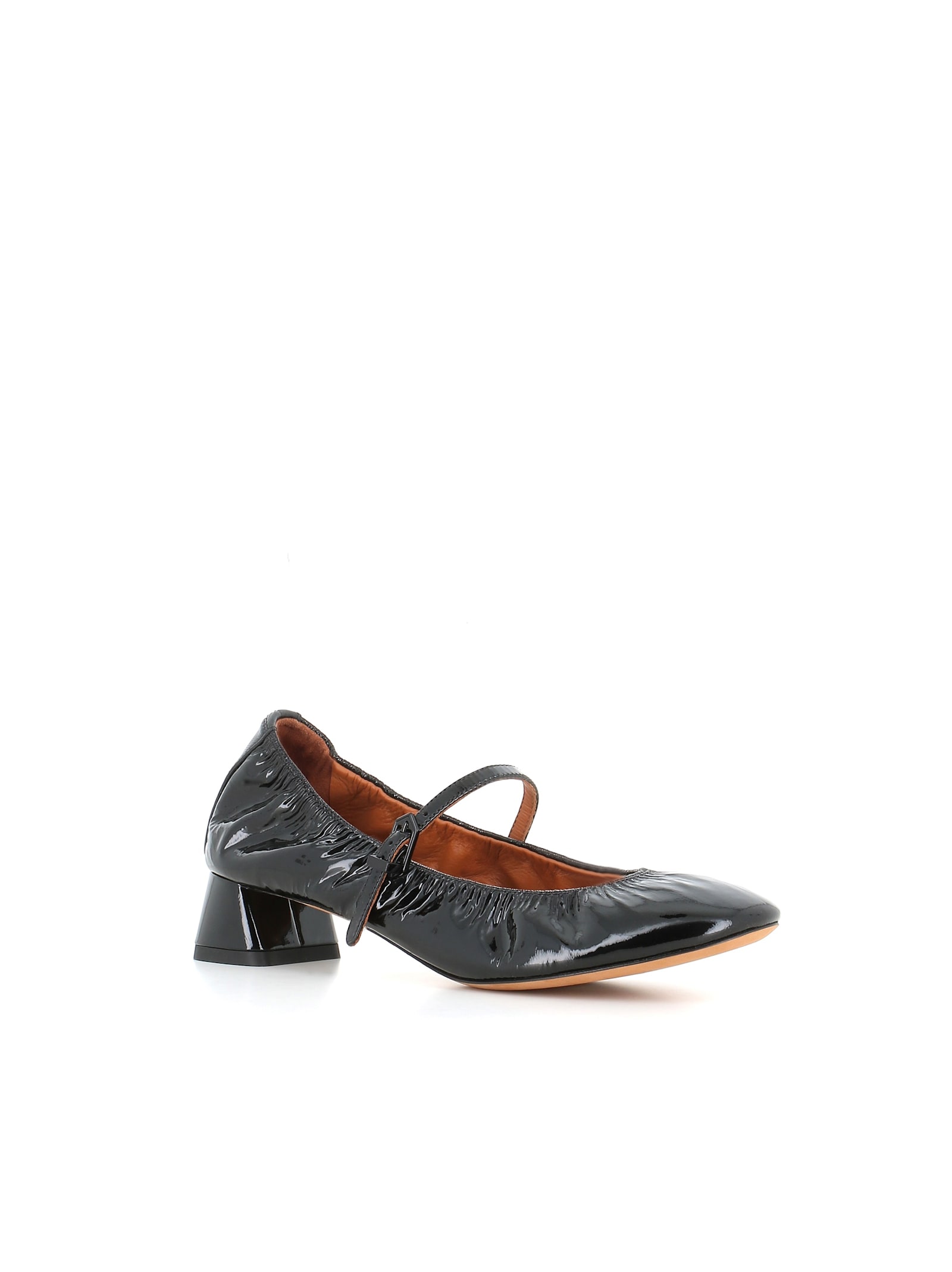 Shop Lanvin Ballerina In Black