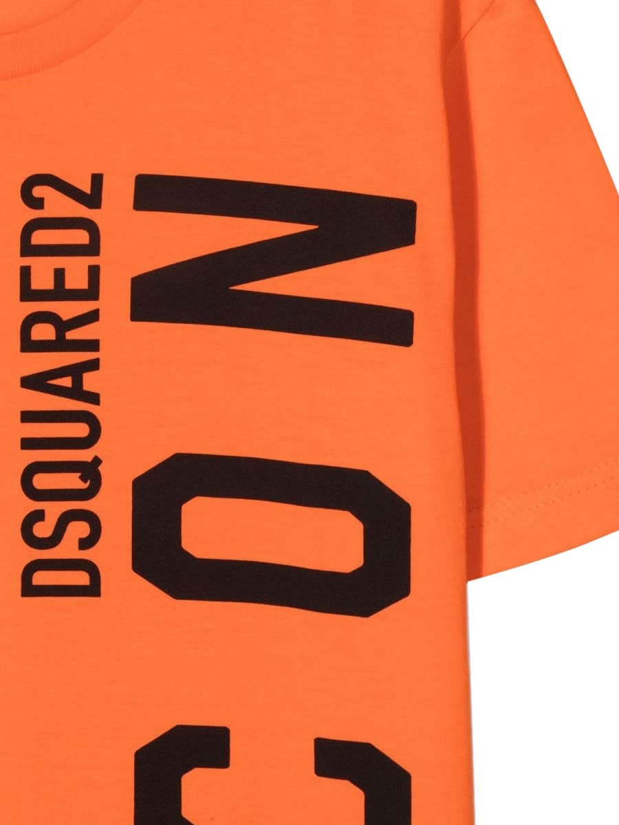 Shop Dsquared2 Icon Shirt In Orange