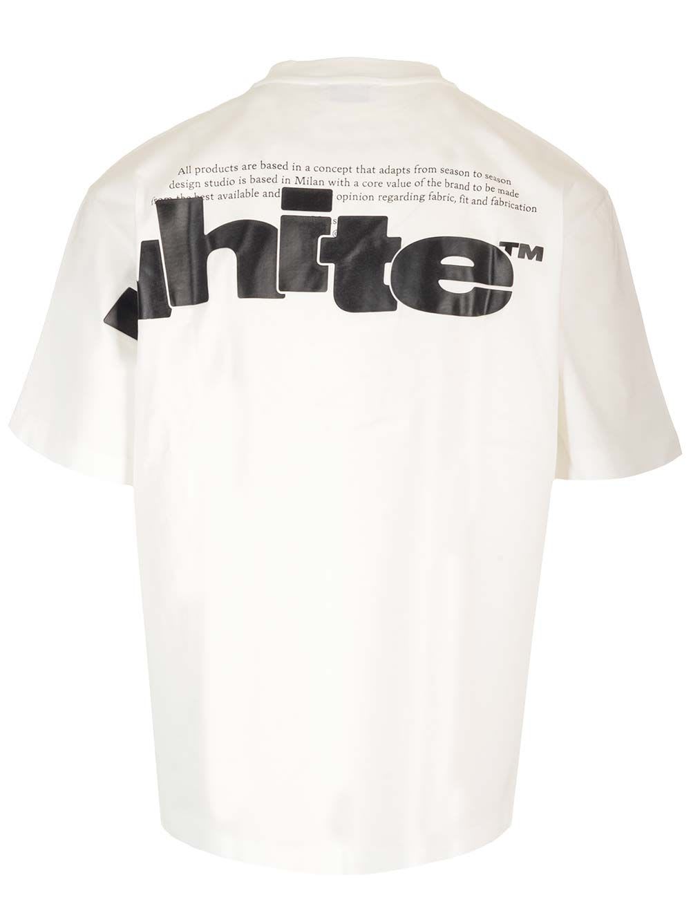 Shop Off-white Black Skate T-shirt With Shared Logo In White