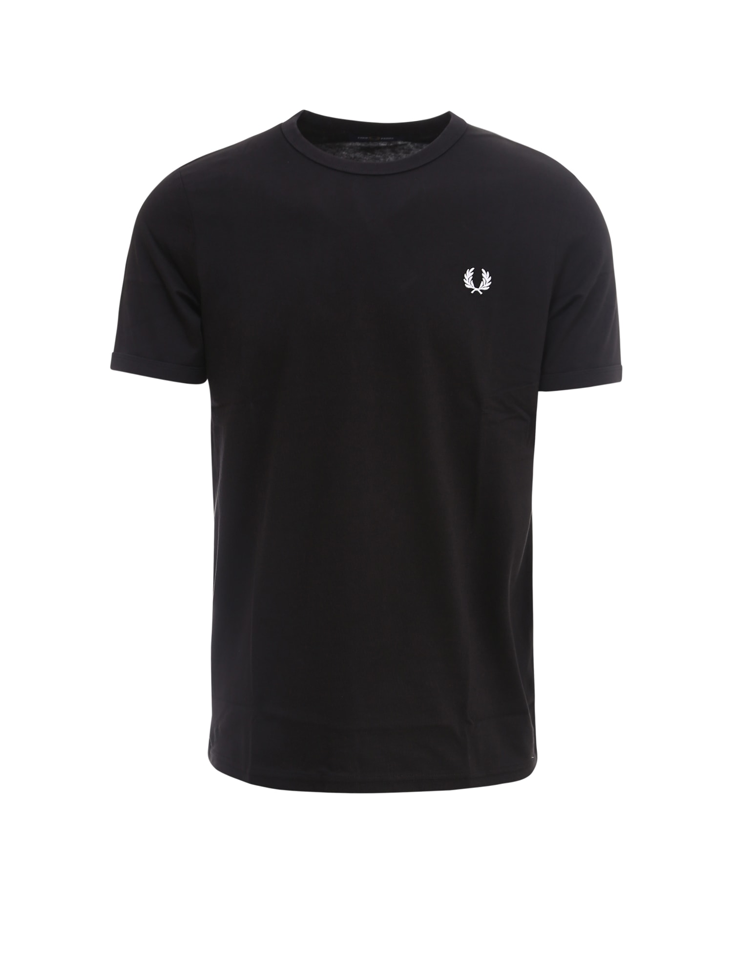 Fred Perry Classic Crew Neck Tee In Black