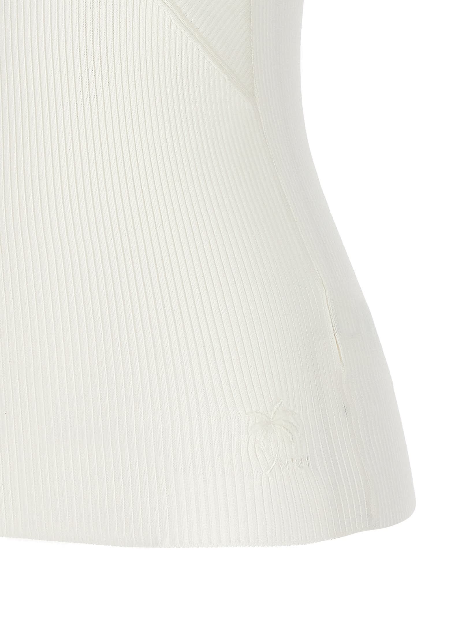 Shop N°21 Ribbed Tank Top In White
