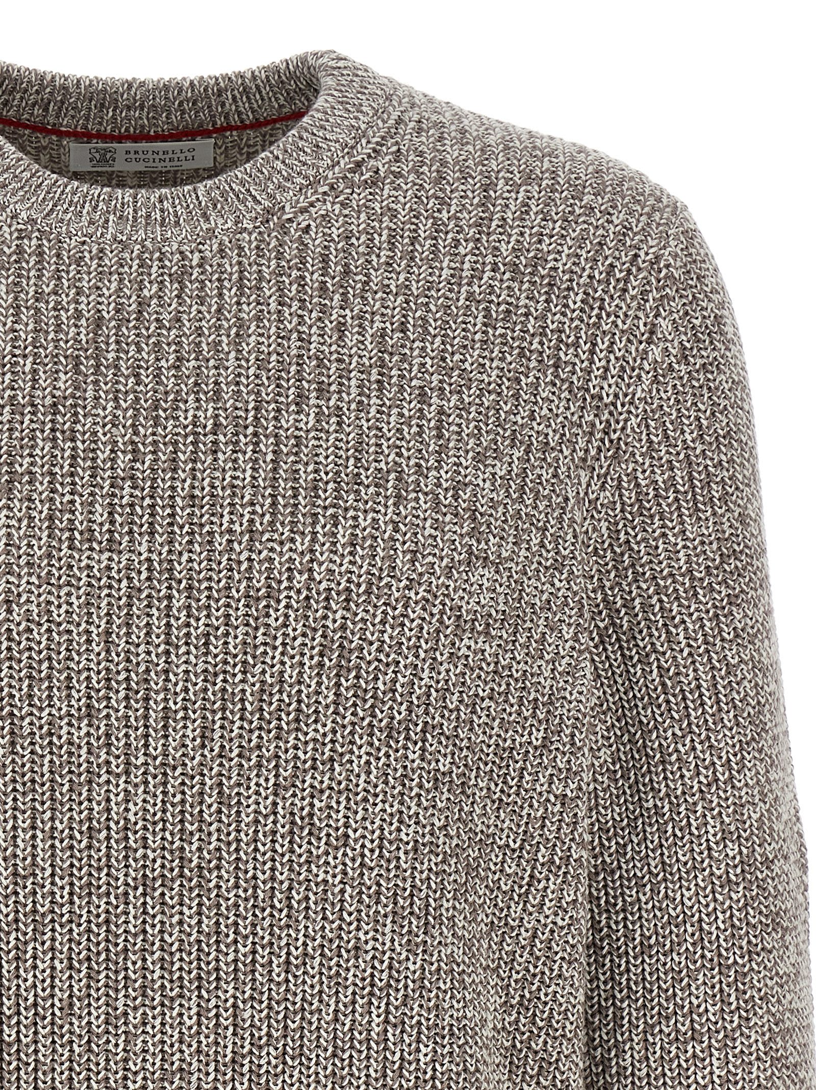 Brunello Cucinelli Cotton Sweater Sweaters And Cardigans Multicolor