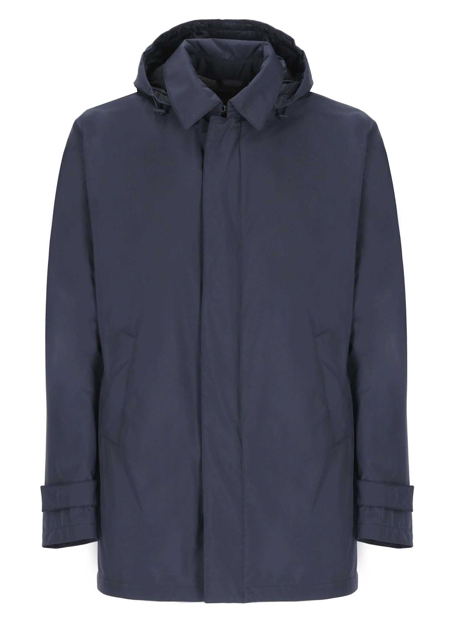 Shop Herno Carcoat Laminar Parka In Blue