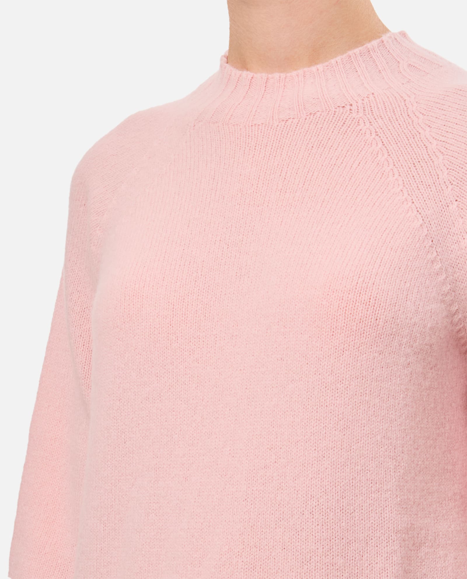 Shop Drumohr Long Sleeves Crewneck Sweater In Pink