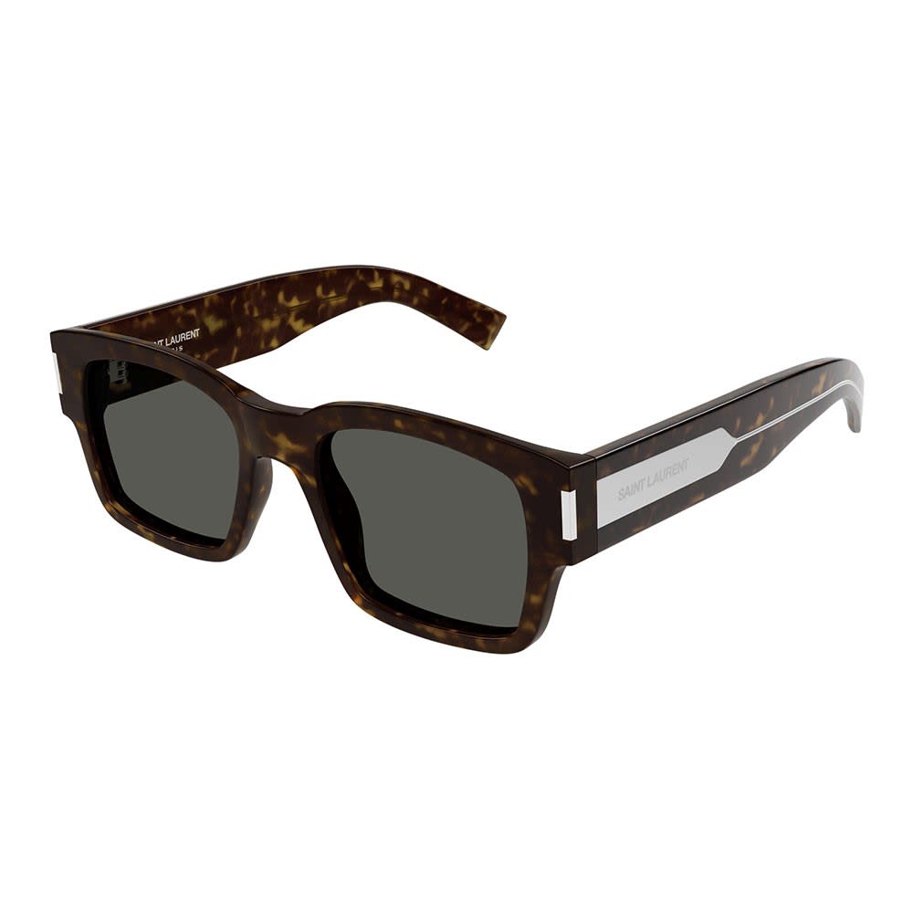 Saint Laurent Sunglasses In Havana/grigio