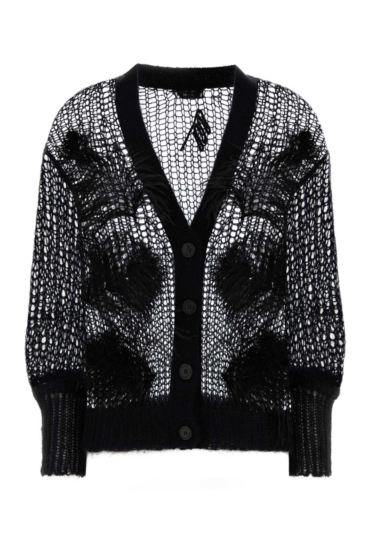Gucci Black Crochet Cardigan