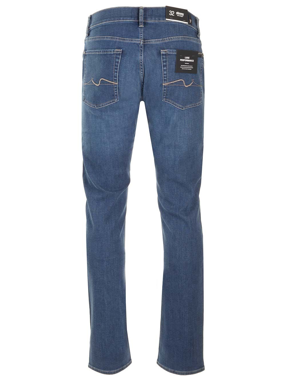 Shop 7 For All Mankind Slimmy Luxe Performance Alize In Blue