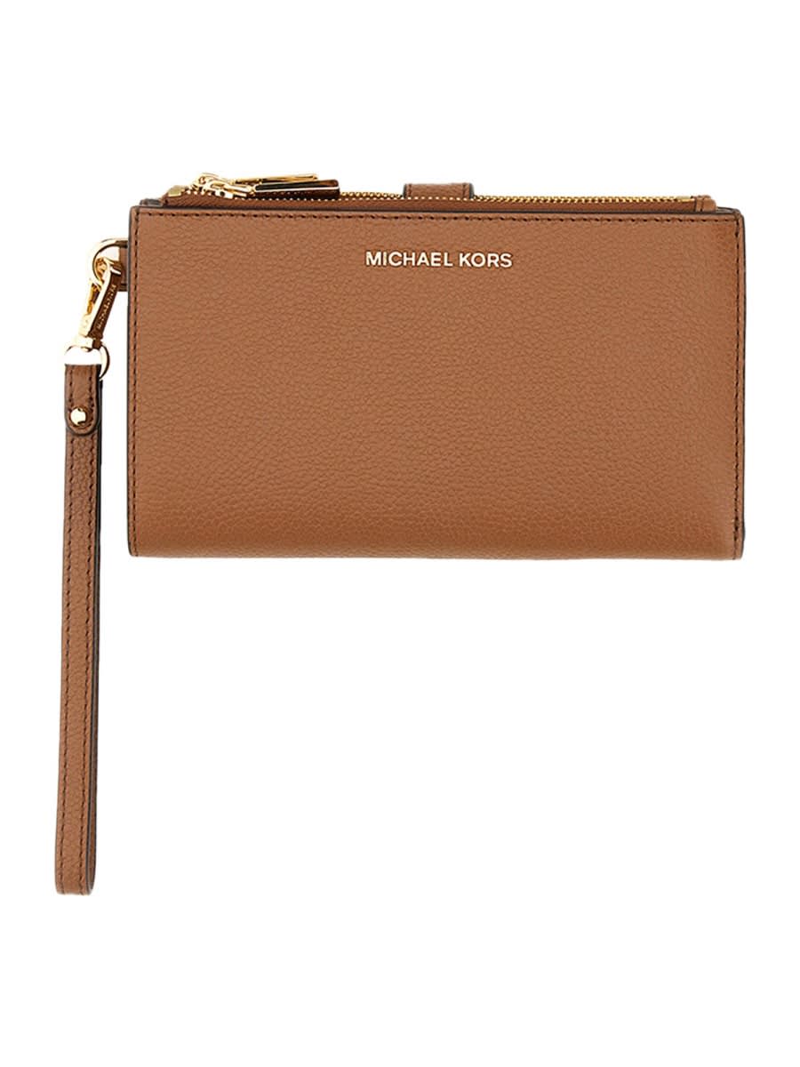 Michael Kors Wallet With Logo In Luggage