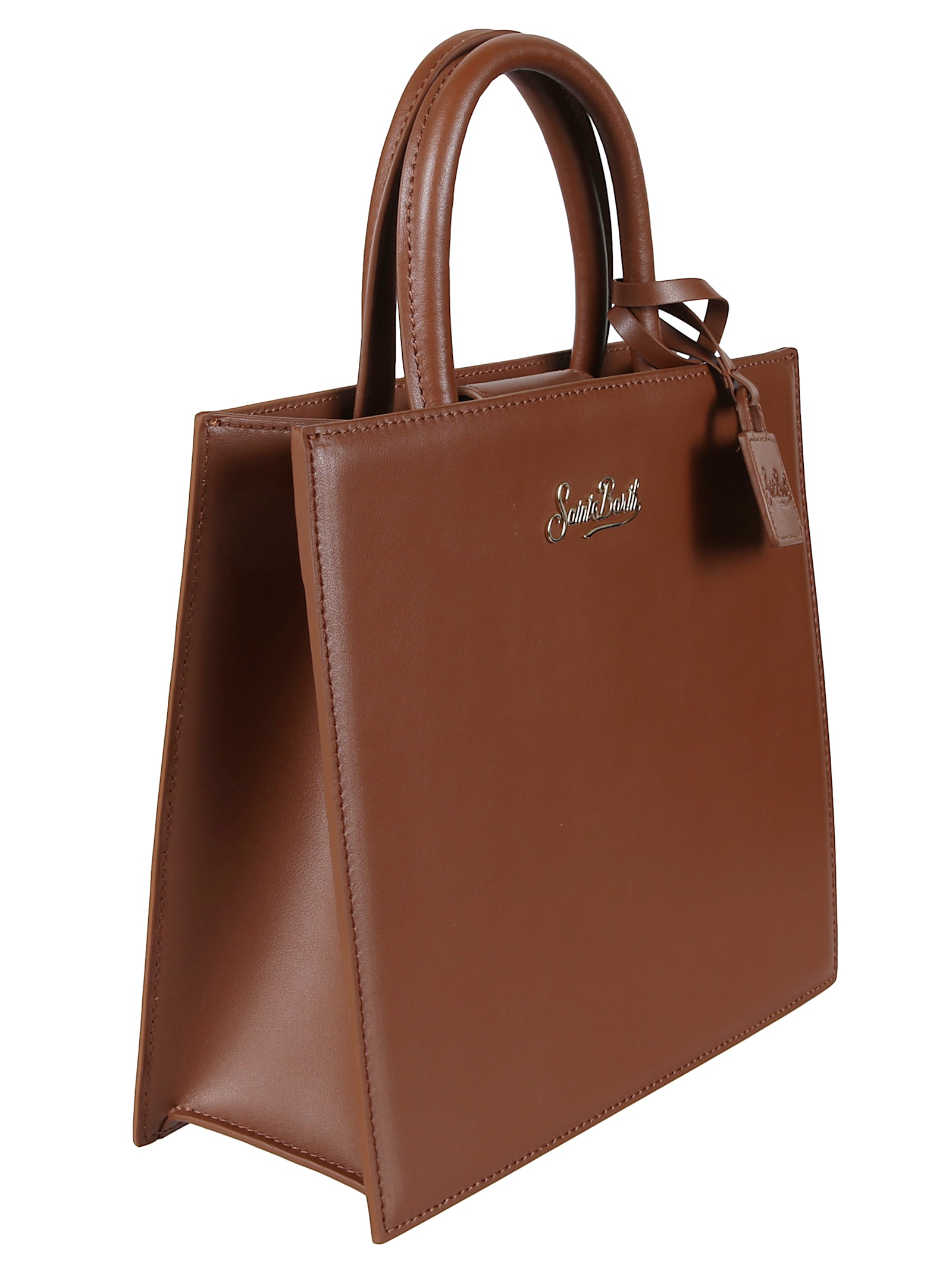 Mc2 Saint Barth Rectangular Tote Bag Shoulder Strap In Burgundy