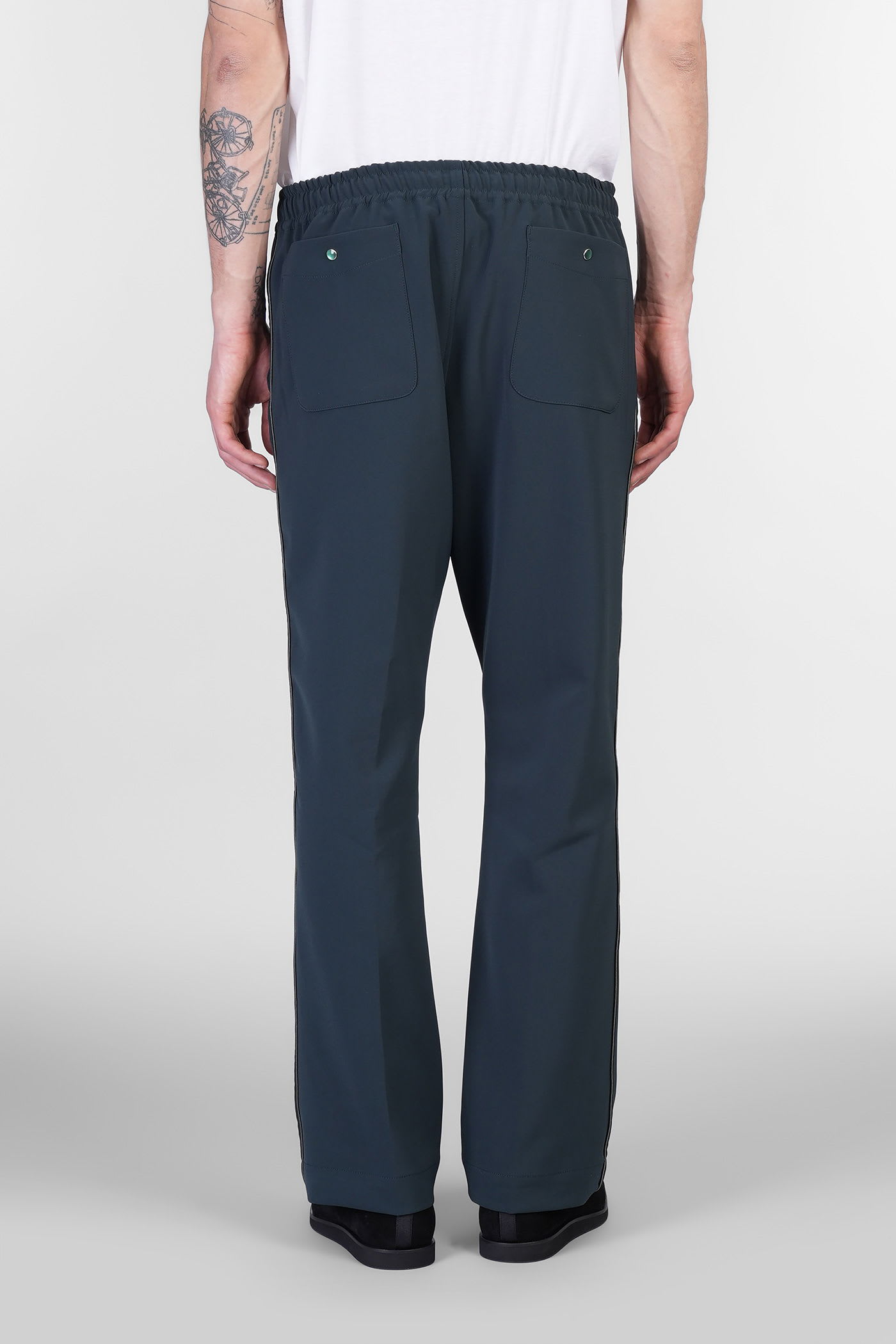 Needles Pants In Green Polyester In Black