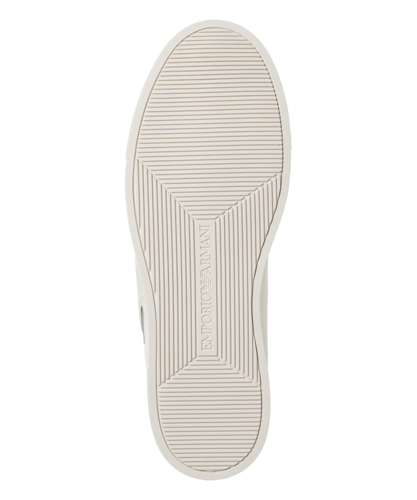 Shop Emporio Armani Leather Sneakers In White