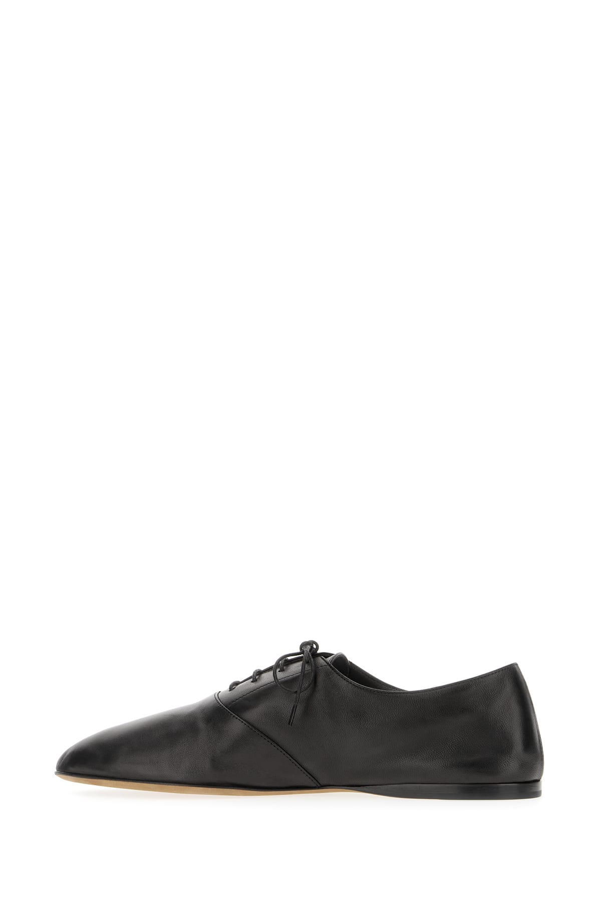 Shop The Row Black Nappa Leather Lace-up Shoes