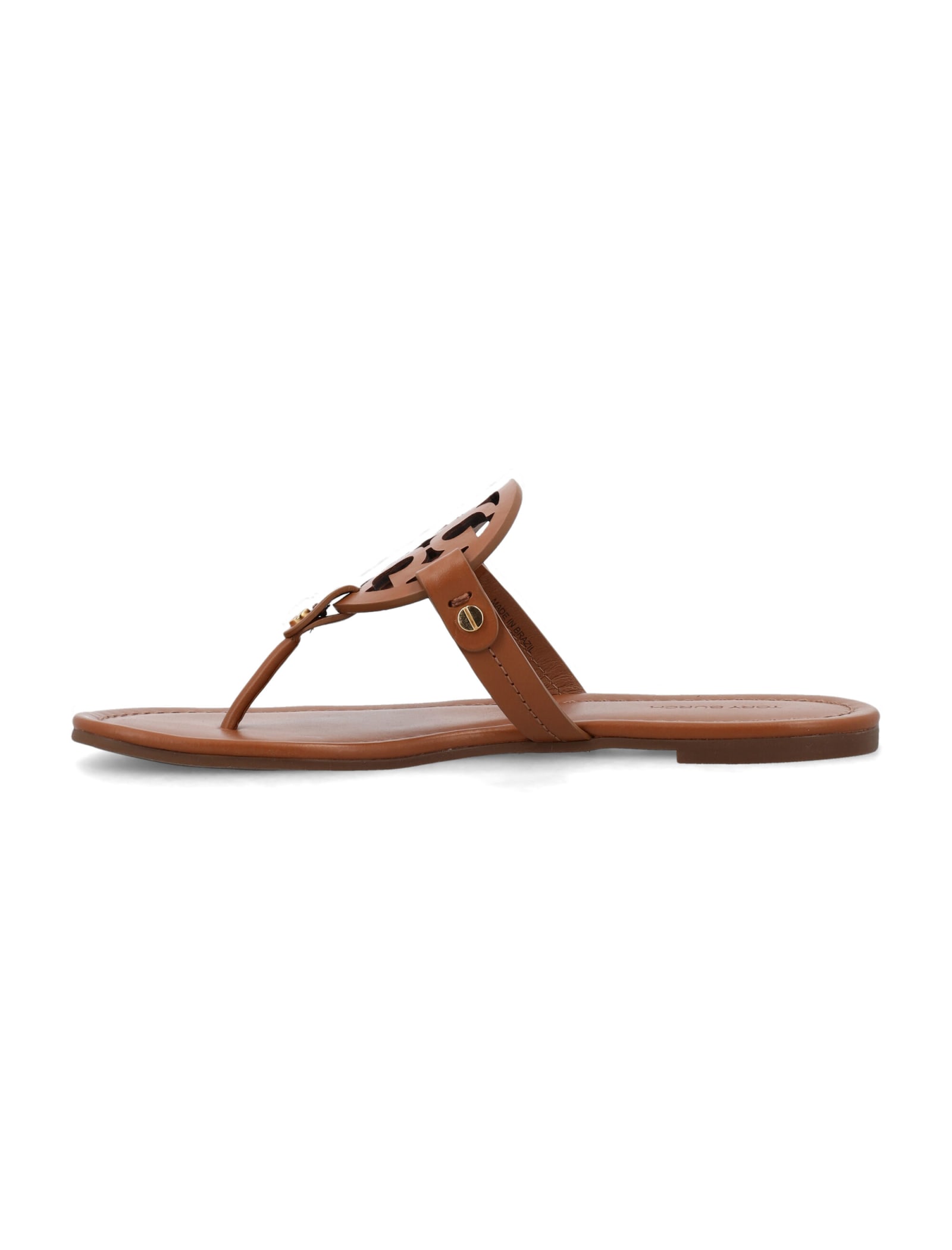 Shop Tory Burch Miller Calf Leather Sandal In Vacchetta