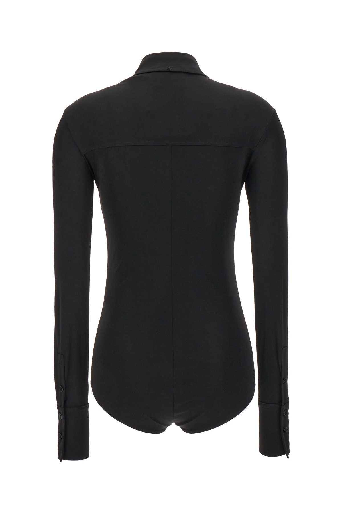 Shop Sportmax Black Viscose Bodysuit In 003