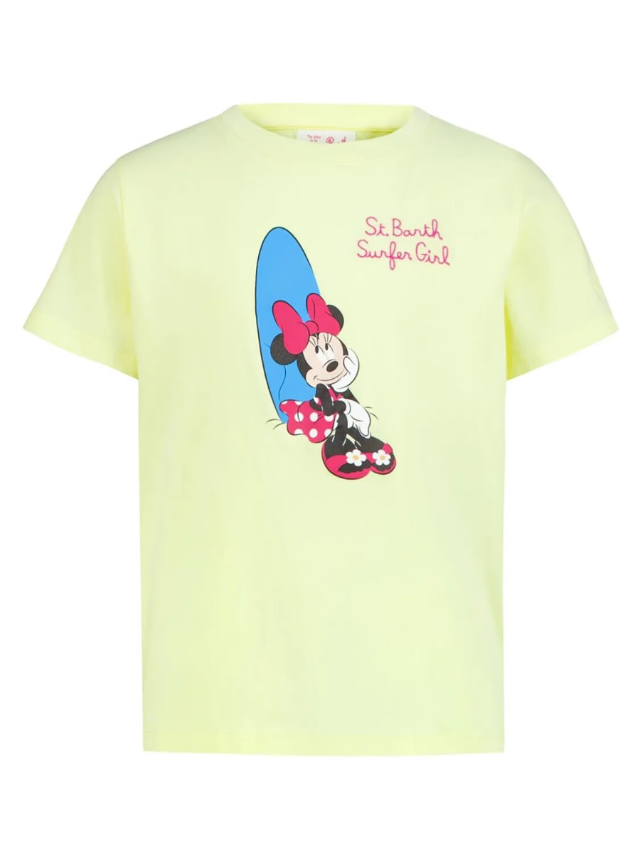 Mc2 Saint Barth Elly - Minnie Surfer Girl 92 Emb In Yellow