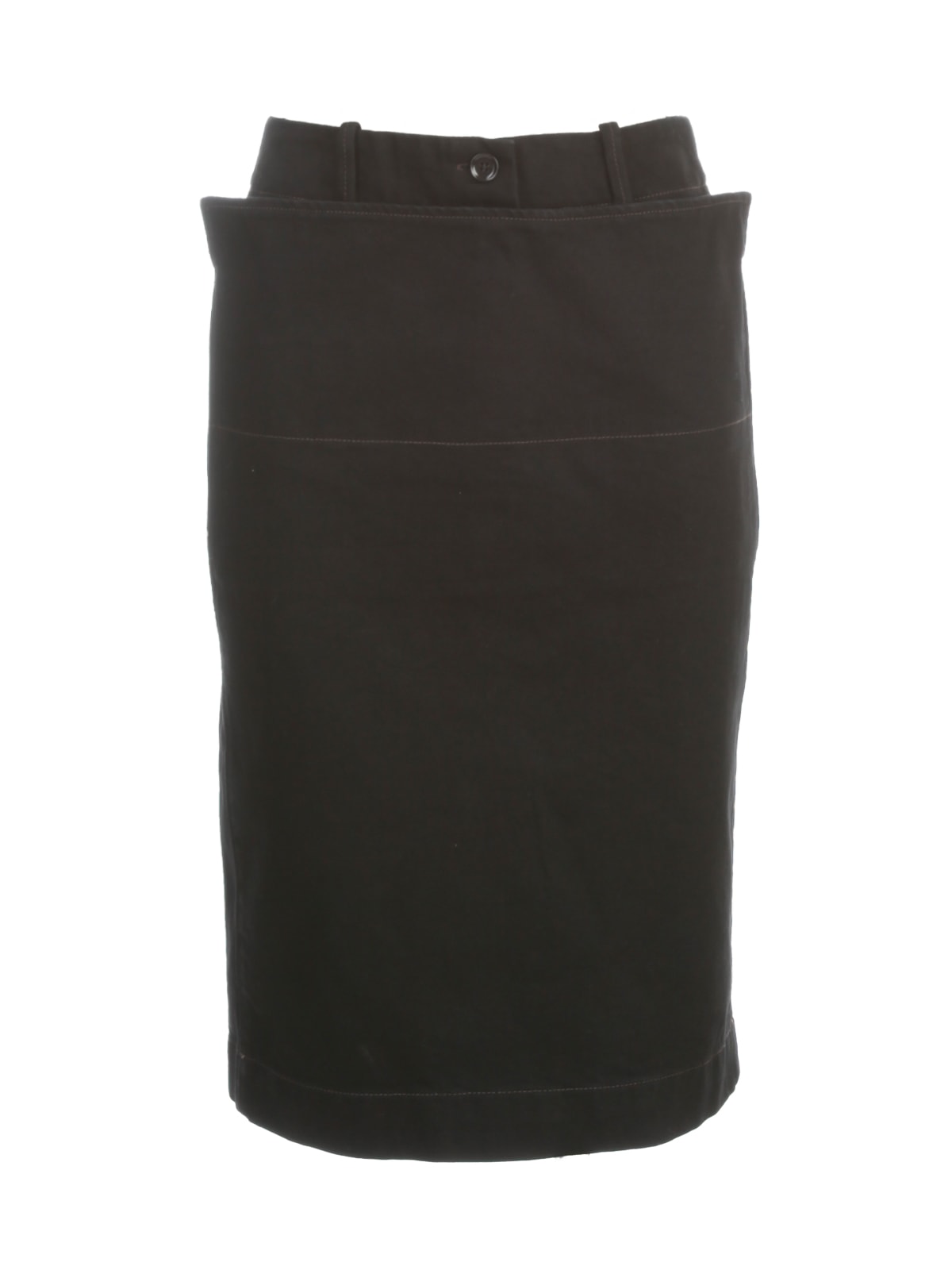 Click to view more detailed imagery on our partner's website Lemaire Denim Straight Skirt In Black