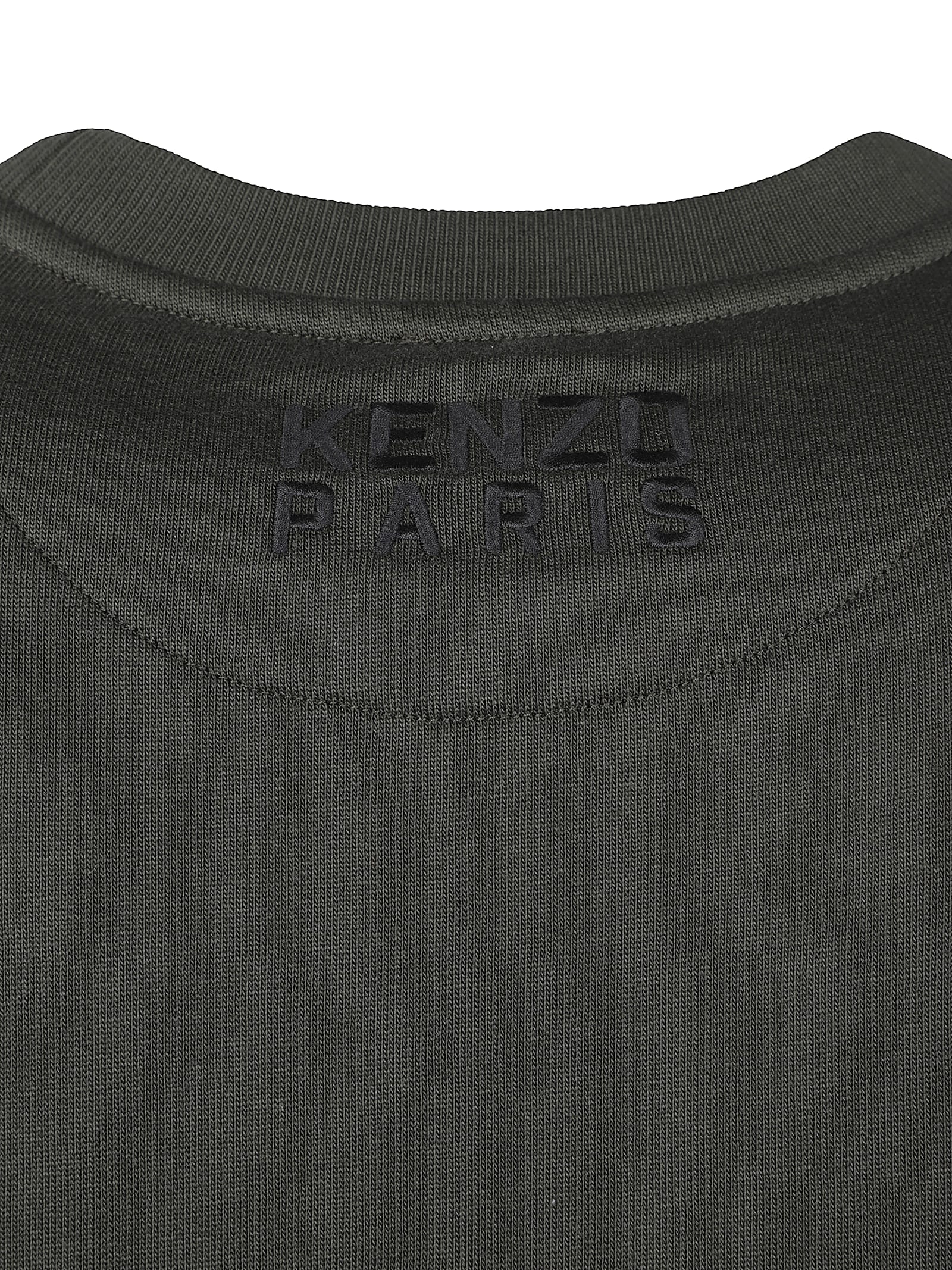 Kenzo Cotton Sweatshirt In Green